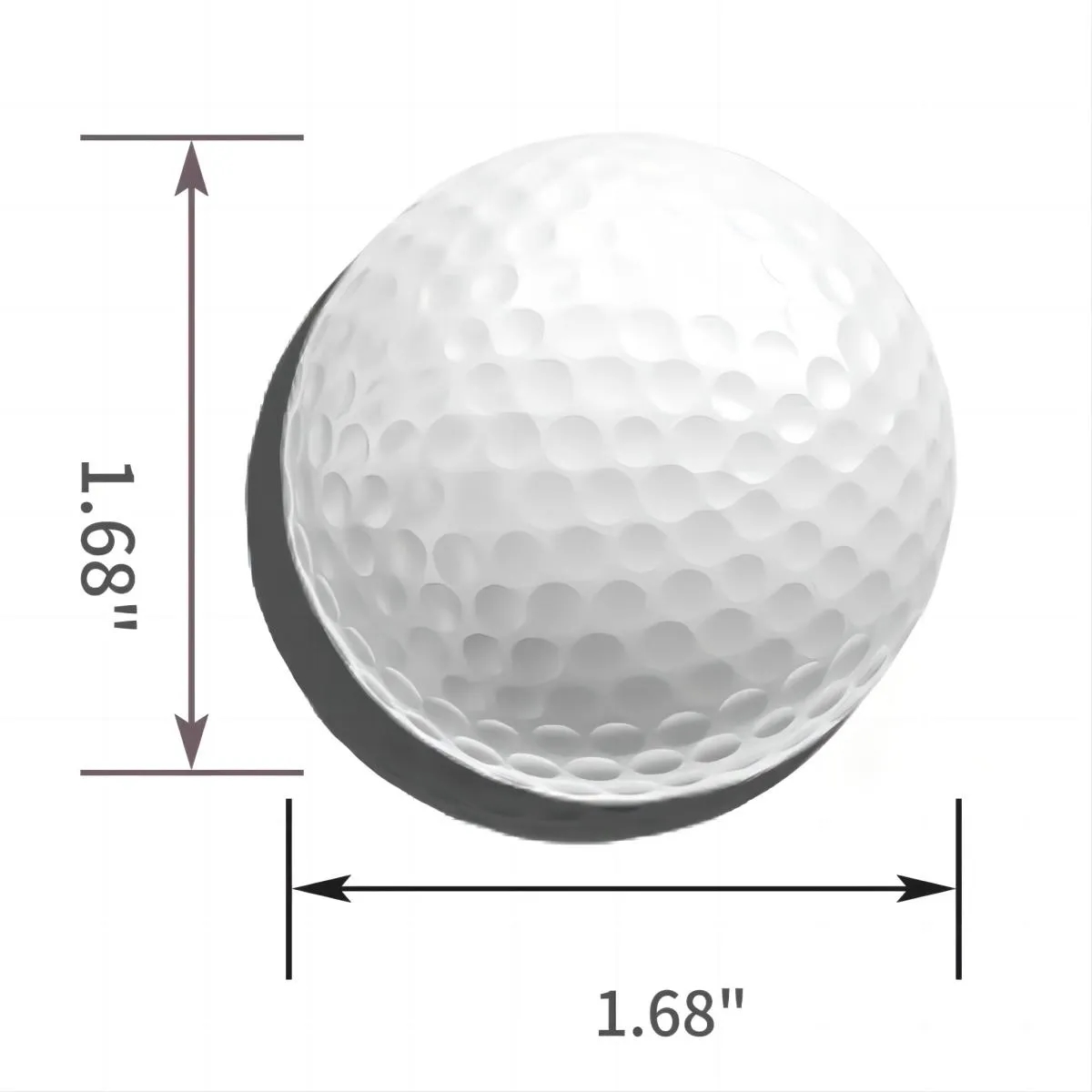 Premium Polypropylene Golf Ball Standard Size 2