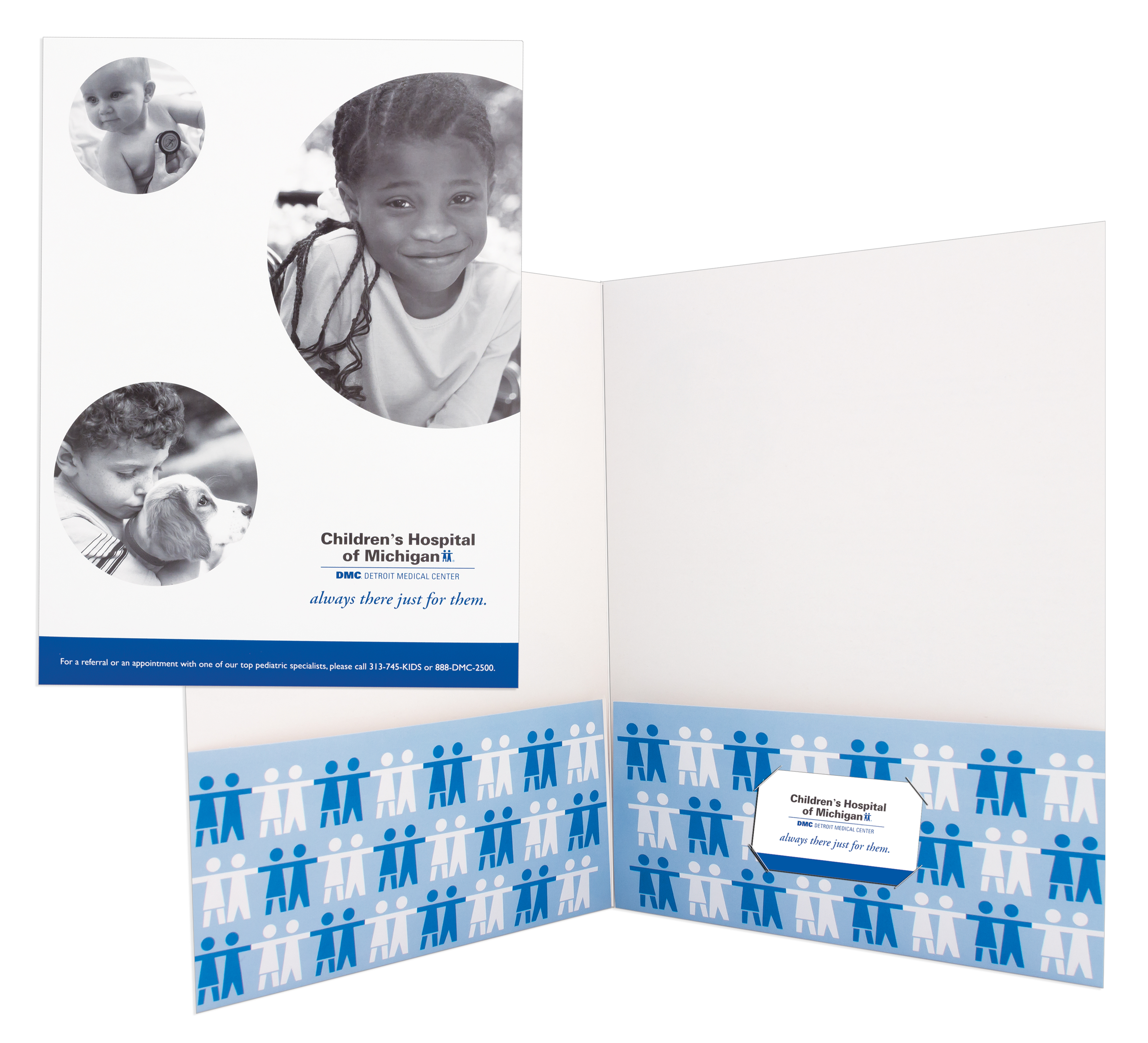 Quick Ship Pocket Folder Printed Two PMS Colors 25