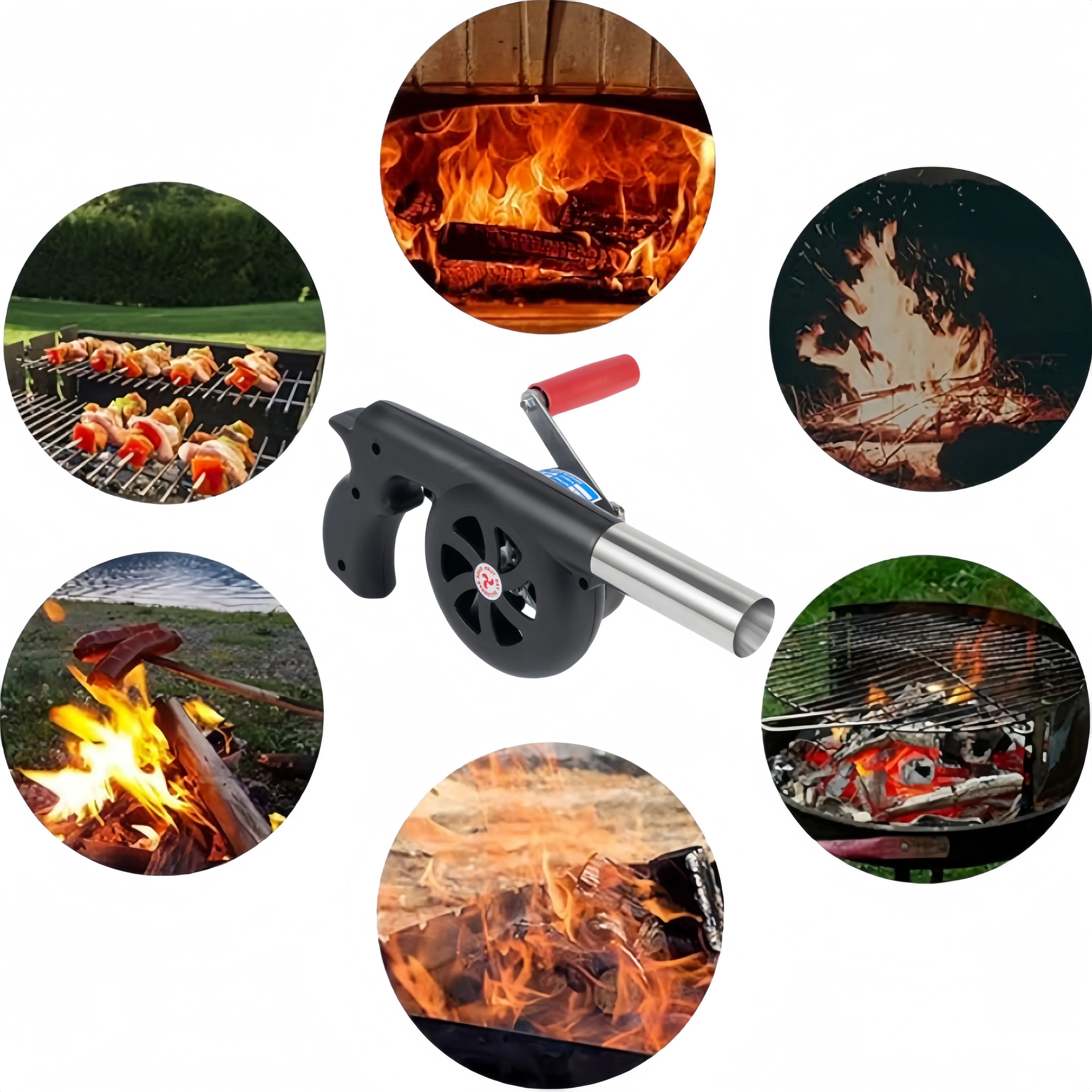 Outdoor Cooking BBQ Hand Crank Blowers 3