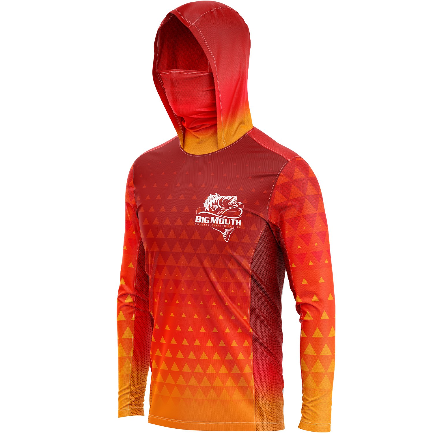 Unisex 170 GSM Sunproof SPF 50+ Fishing Long Sleeve Hoodie T-Shirt with Neck Gaiter 2