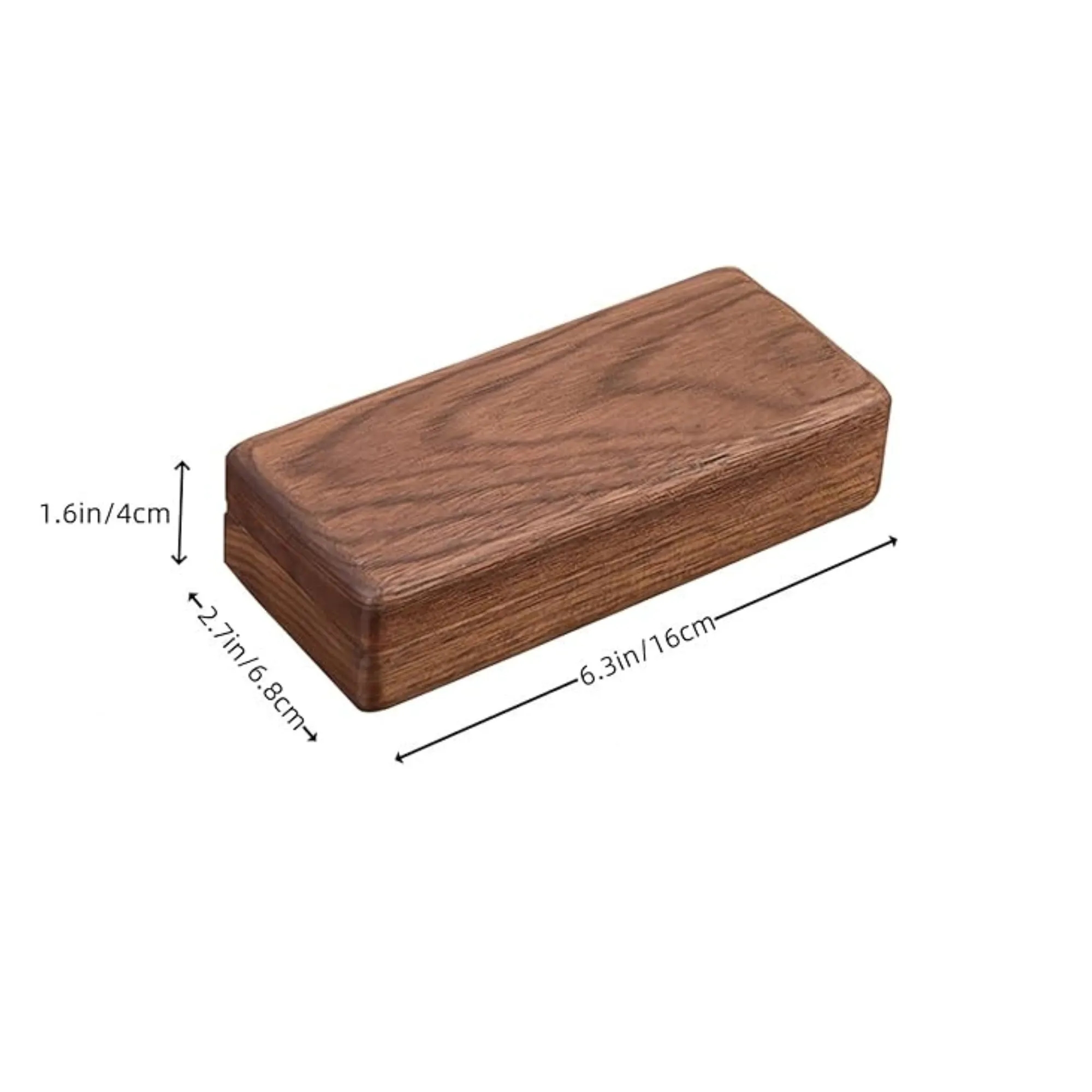 Magnetic Closure Solid Wood Glasses Case 4