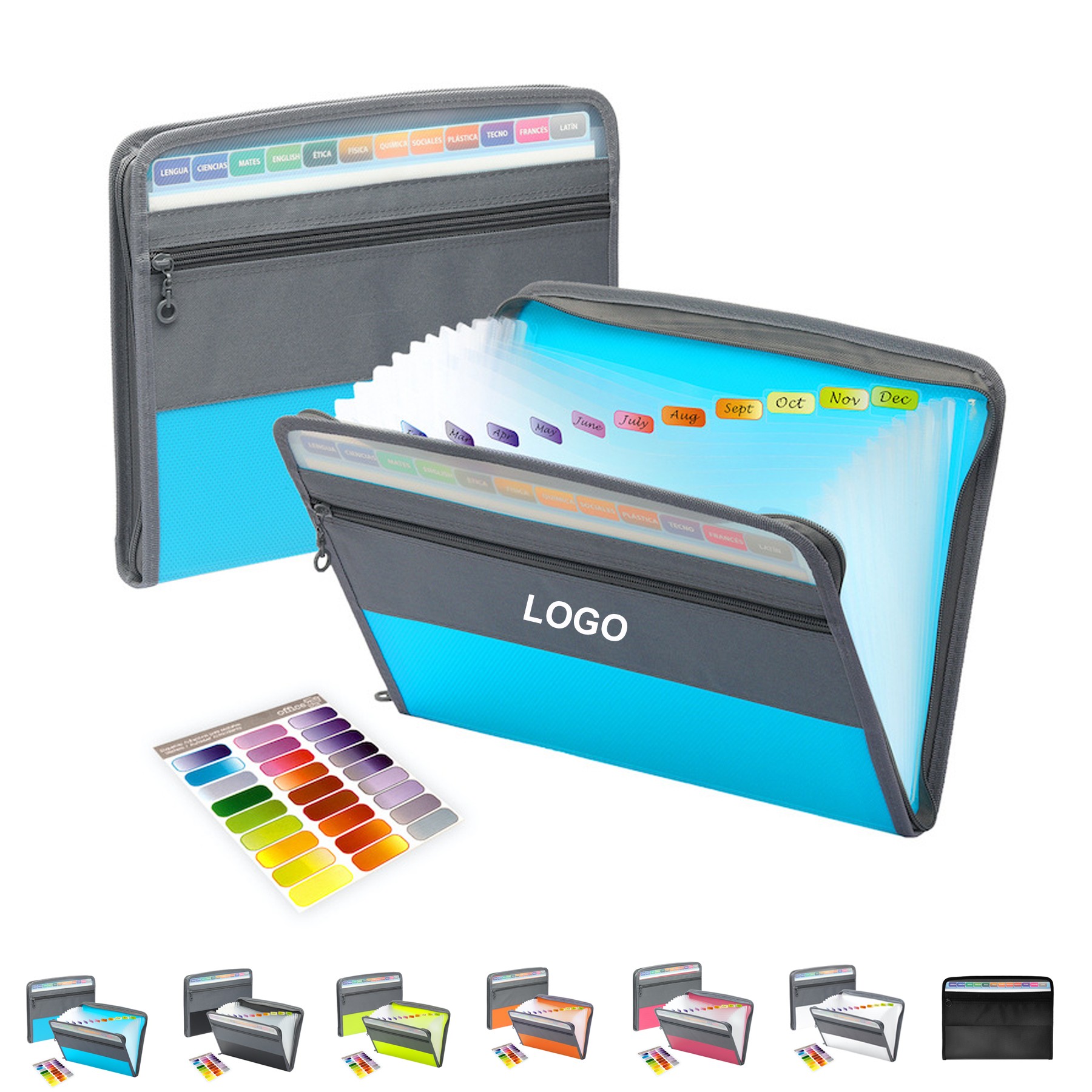 13 Pockets Expandable File Folder Organizer