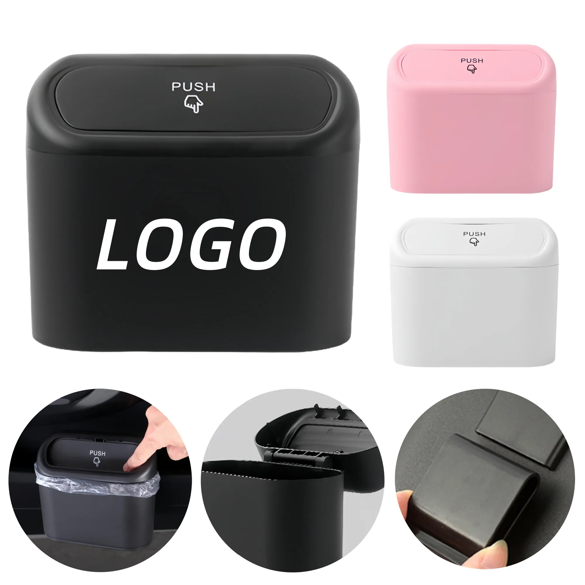 Car-Mounted Hanging Trash Can 2