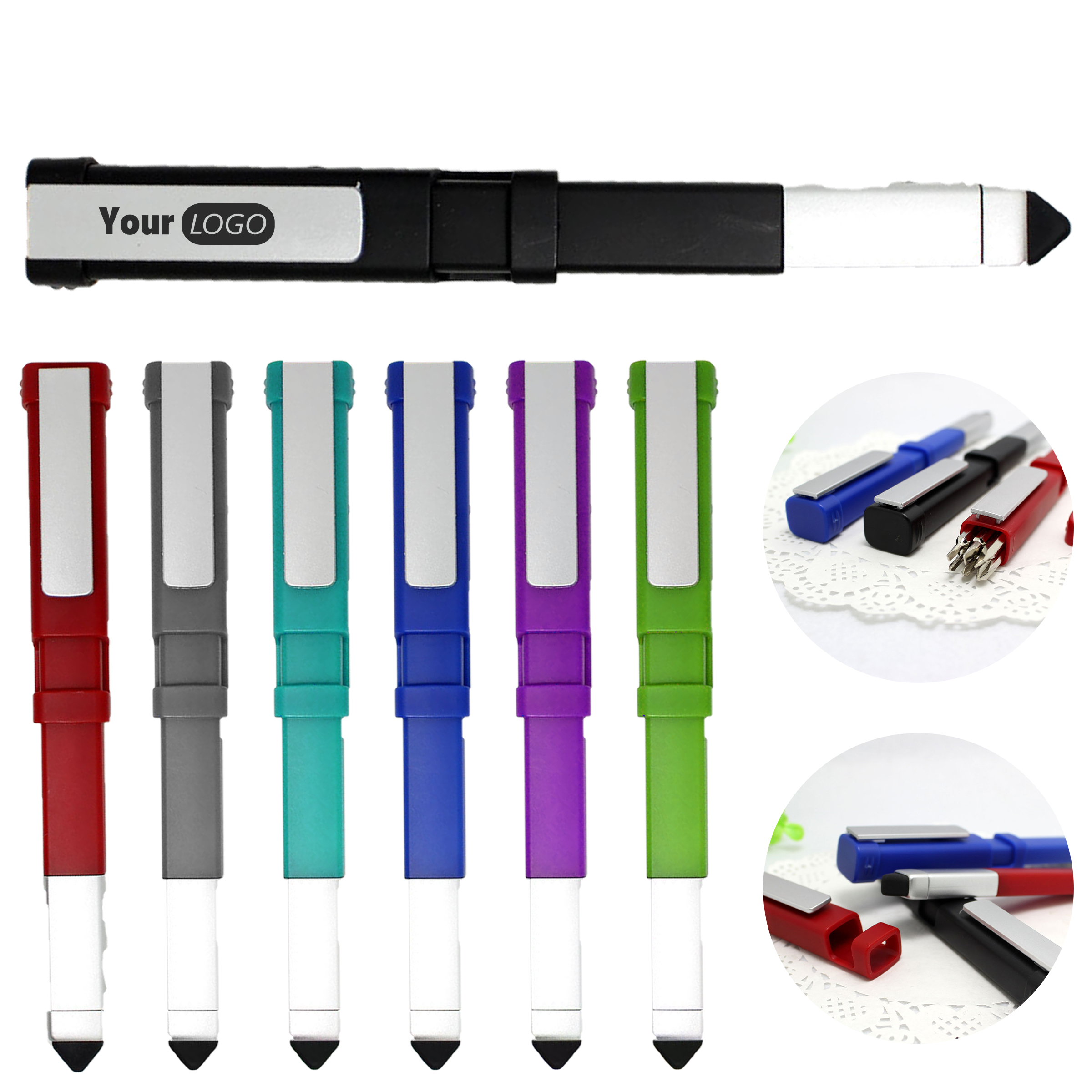 Abs Multi Functional Screwdriver Ballpoint Pen 8