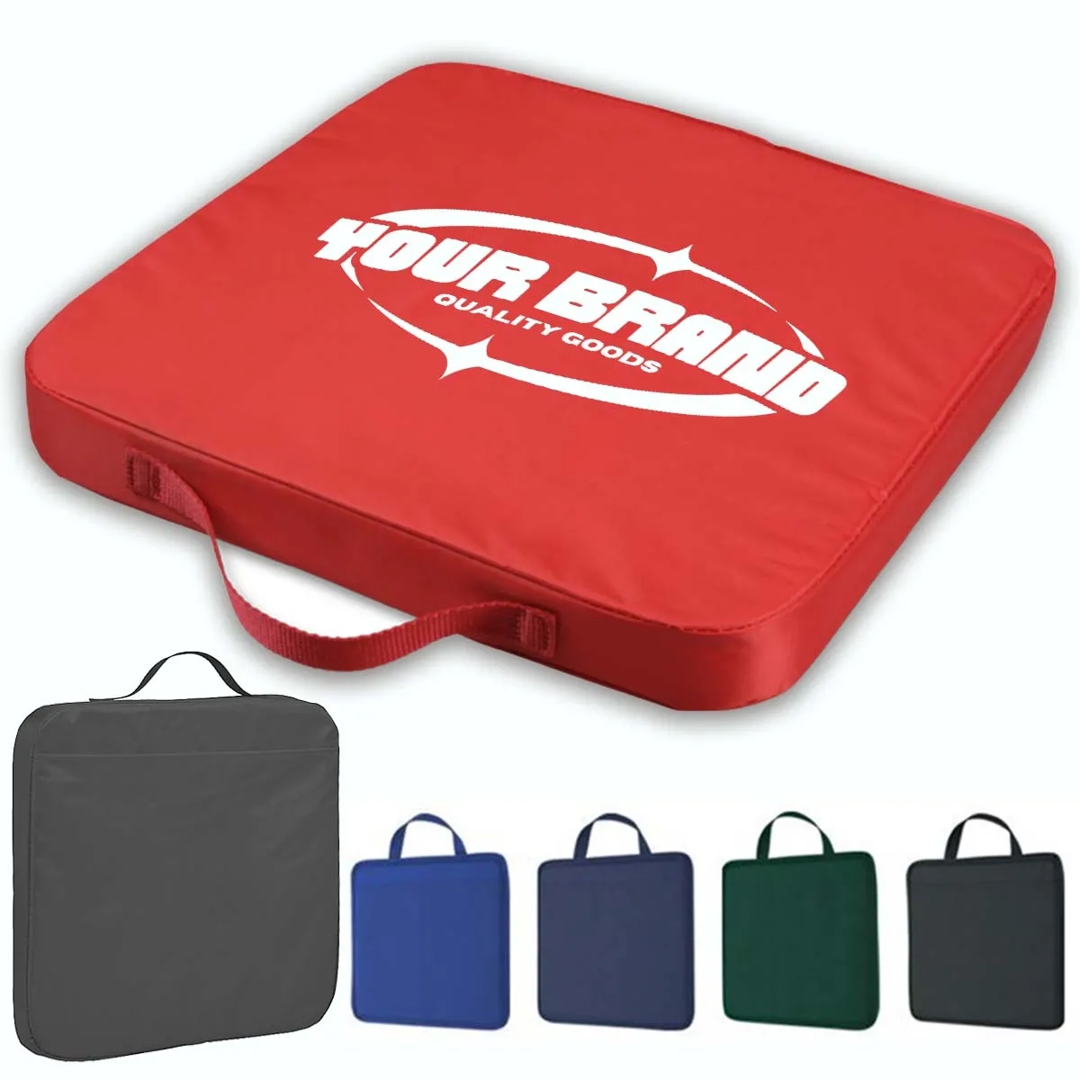 Full Bleed Custom Memory Foam Stadium Seat W/ Handle 2