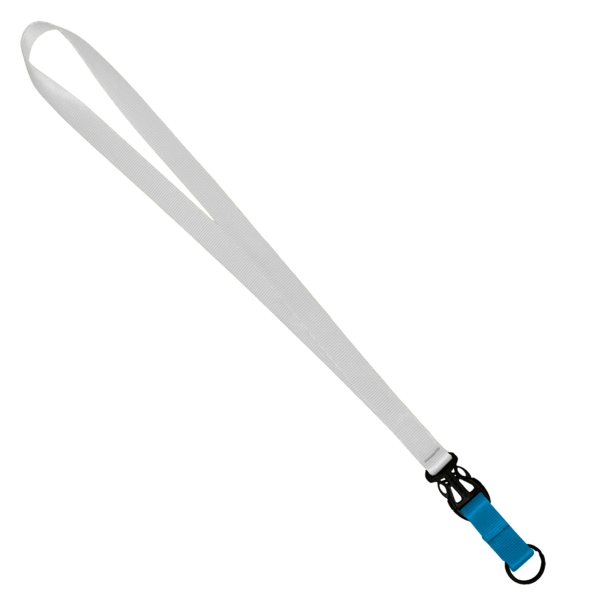 3/4" Multi color (Top and bottom) Nylon Lanyard with Plastic Slide Buckle R 146