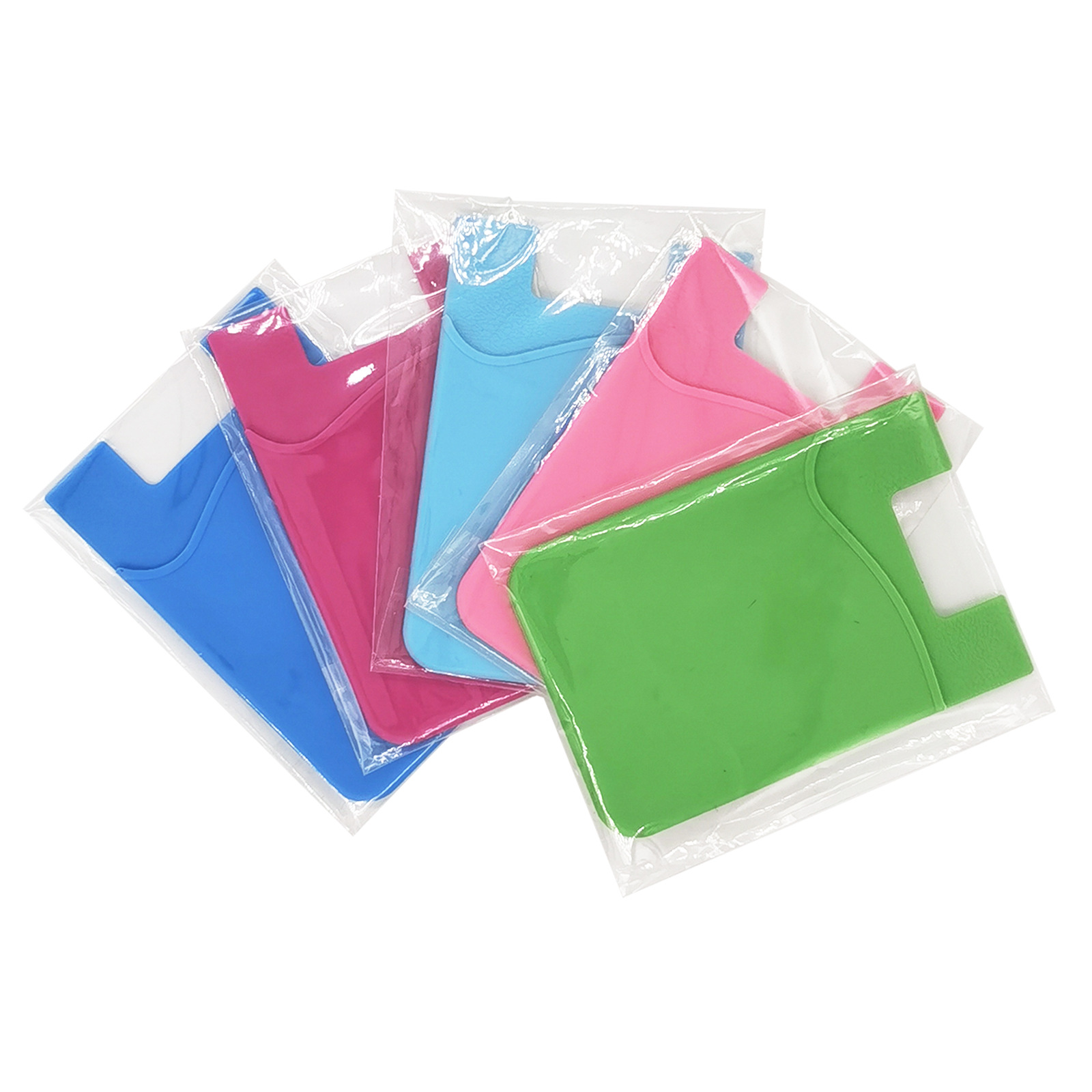 Best Selling Factory OEM Silicone Cell Phone Wallet with 3M Sticker Silicone Purple Mobile Phone Wal 1