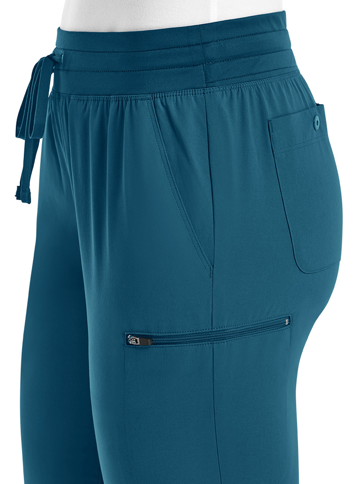 ScrubJoy Originals - Women's Fitted Six-Pocket Skinny Leg Pant 8