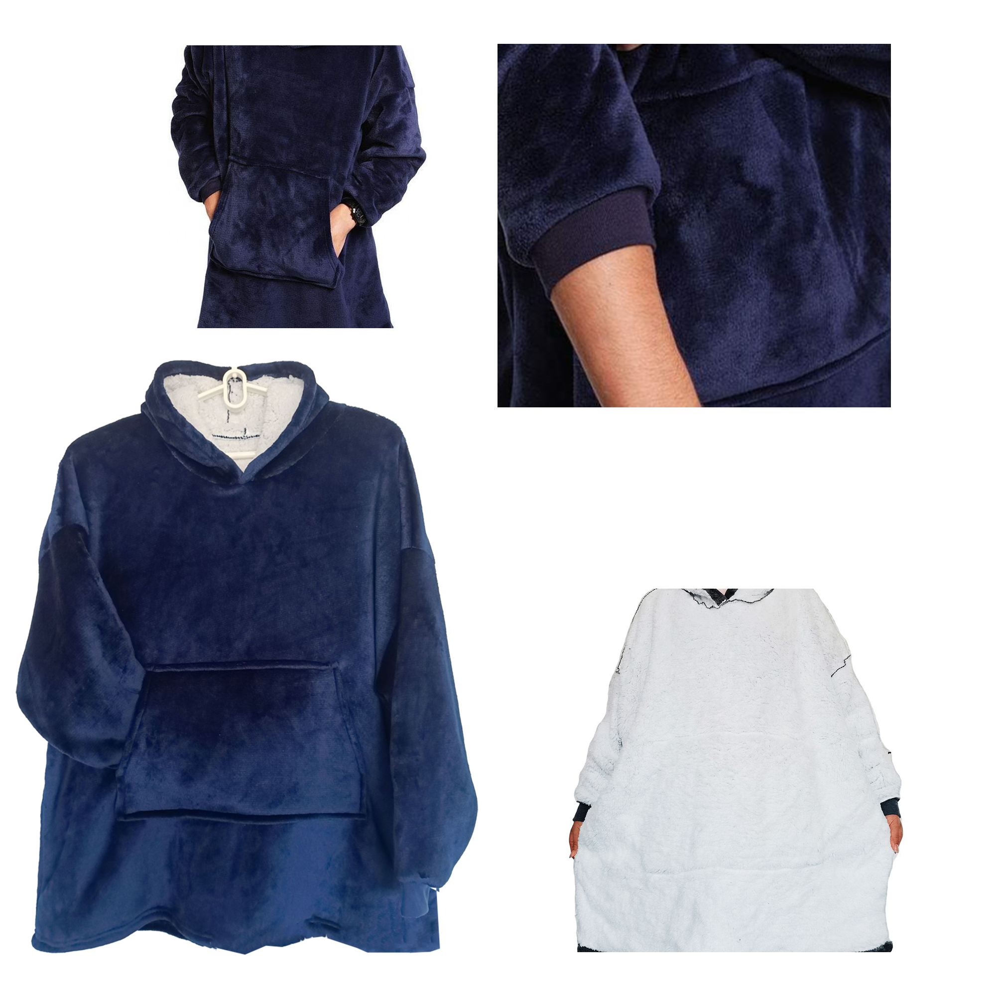 Fleece Thick Pullover Blanket 2