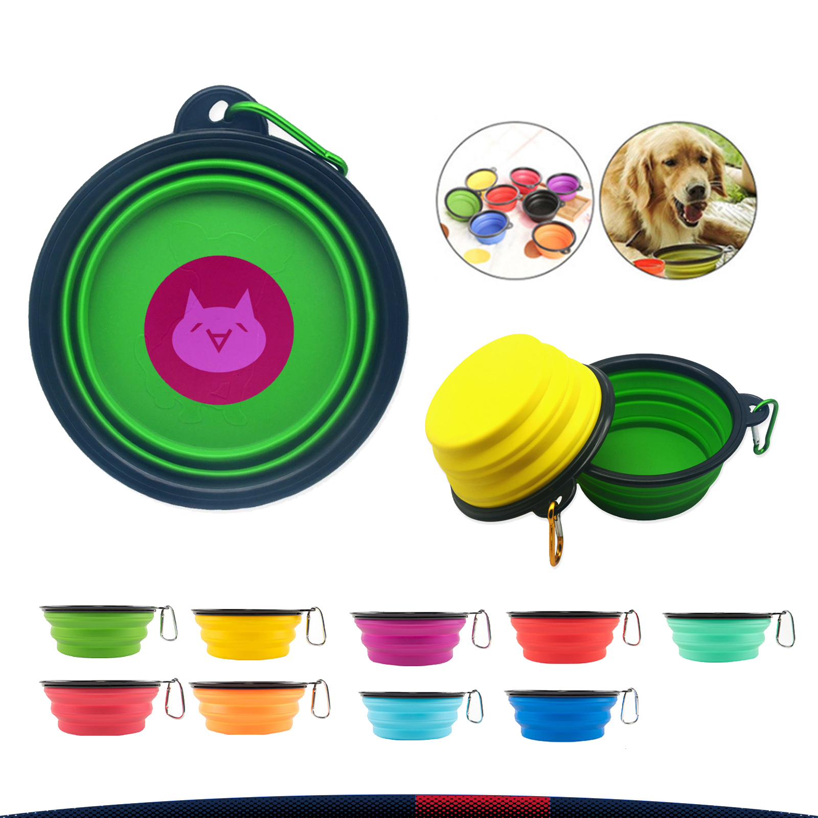 Portable Pet Folding Bowl 4