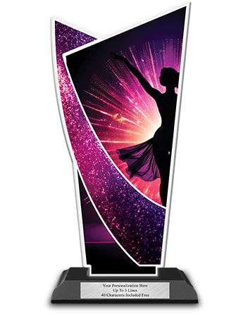 Acrylic Trophy: 8" Dance Designer Shape 1