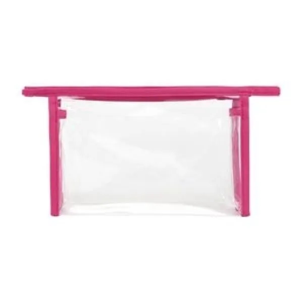 Clear Travel Security Toiletry Pouch 12