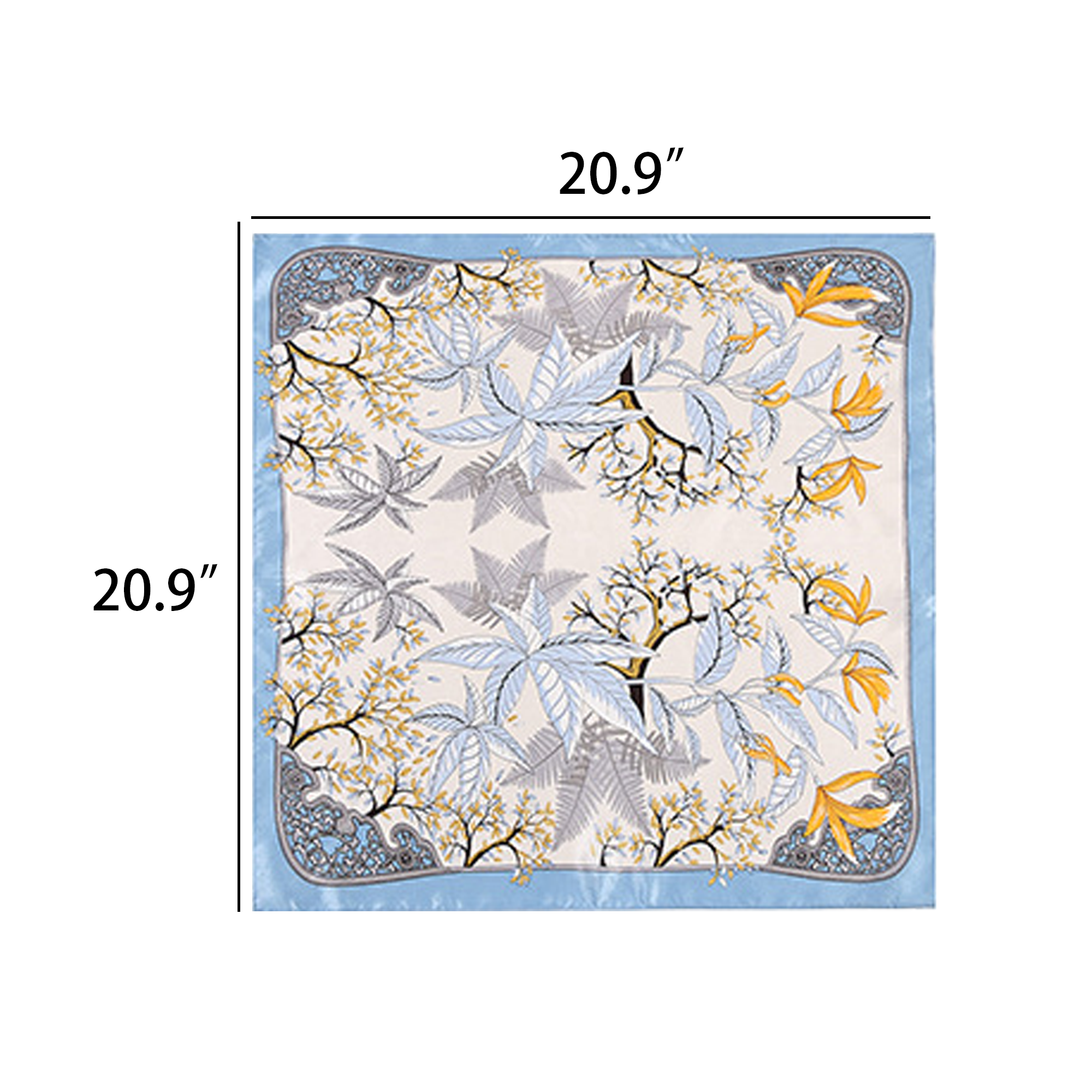 100% Mulberry Silk Bandana Scarf 2