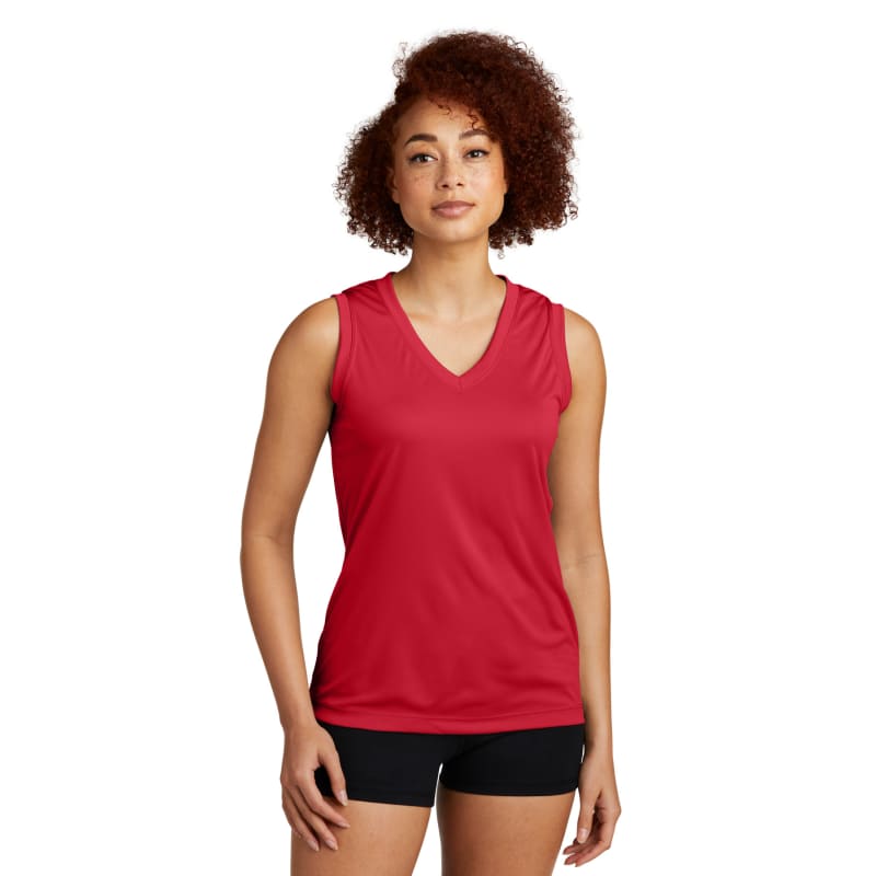 Sport-Tek Women's Sleeveless PosiCharge Competitor V-Neck Tee. 7