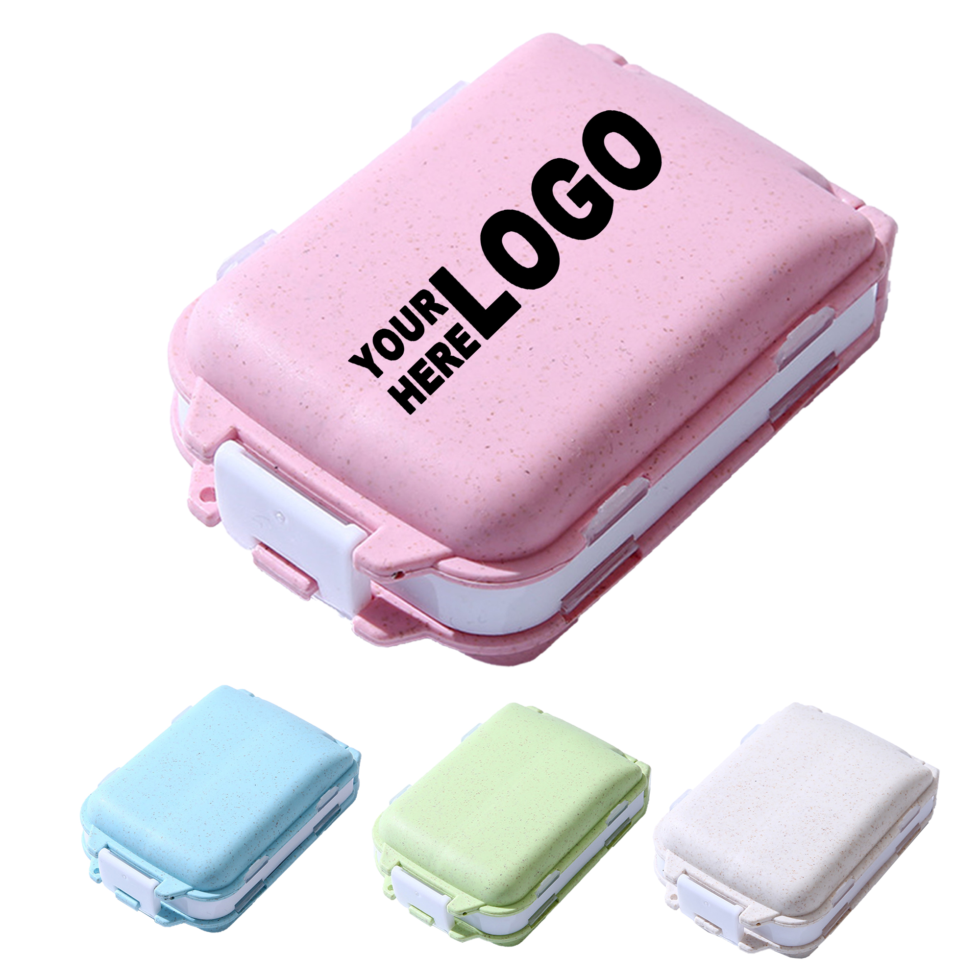 Three-tier 8-grid pill organizer 2