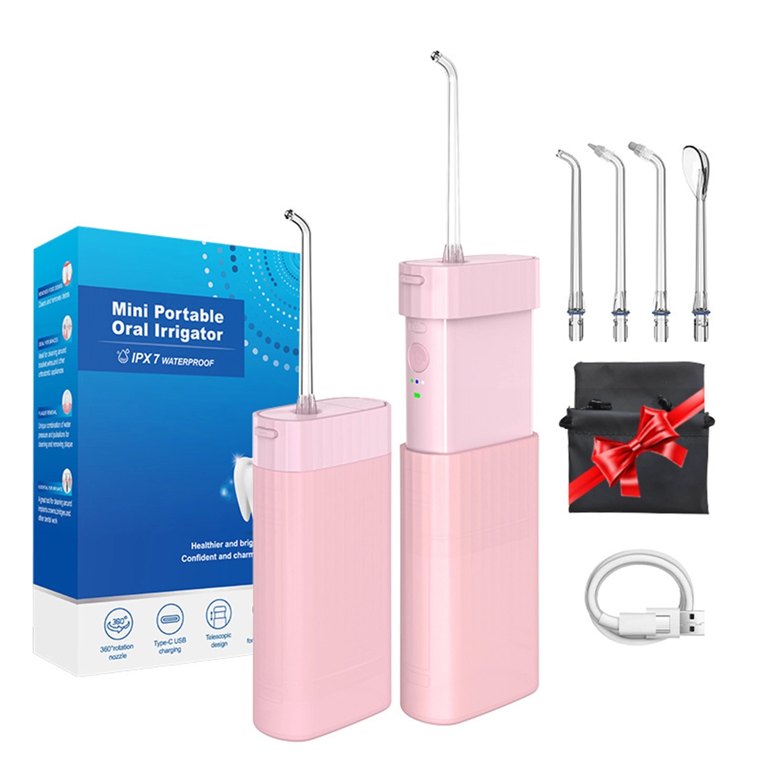 Travel Water Flosser Teeth Dental Cordless Cleaner 4