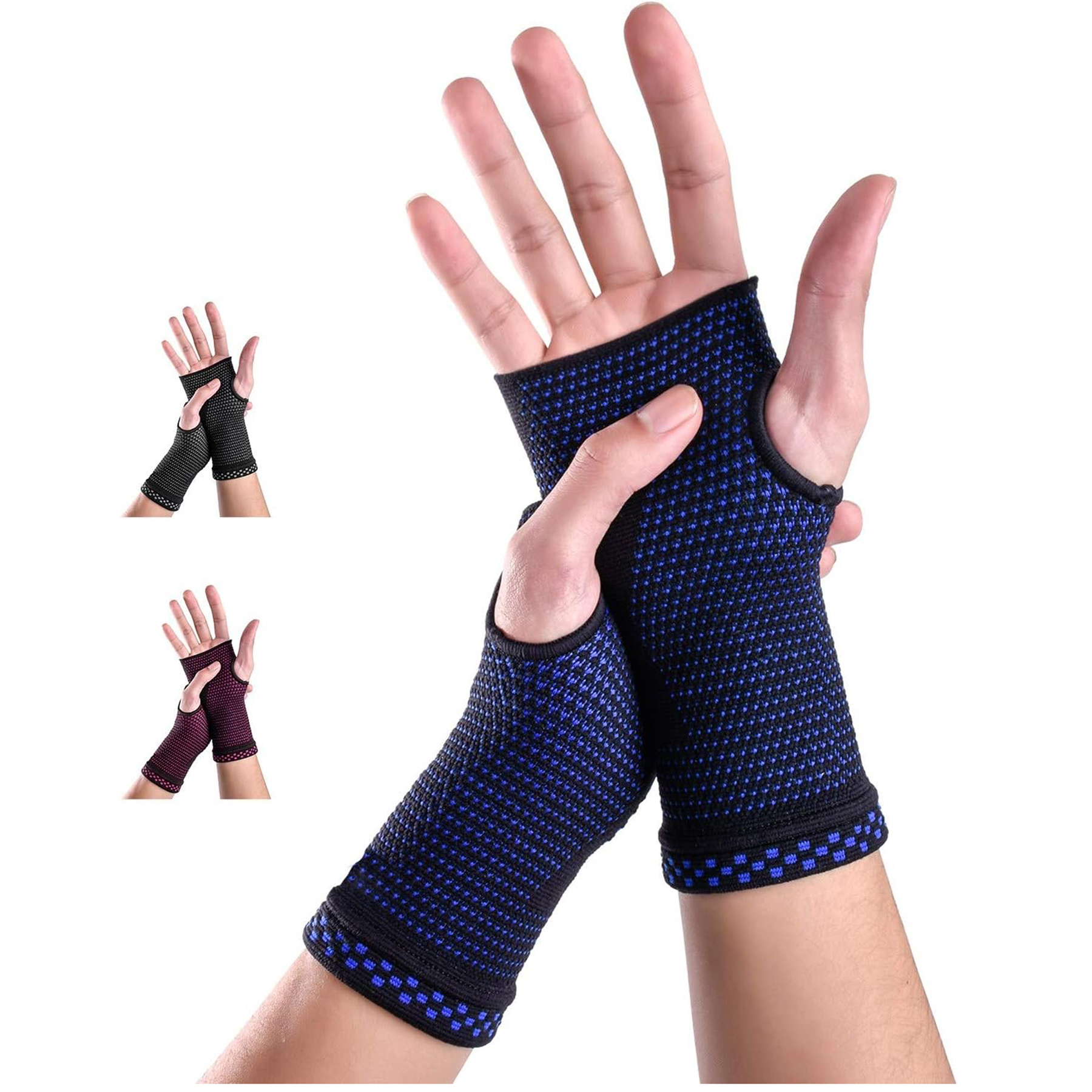 Wrist Compression Sleeves with Built-in Pockets 3