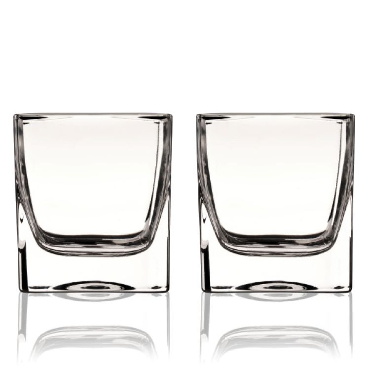 Viski® Braque Crystal Rocks Glass, set of 2 8