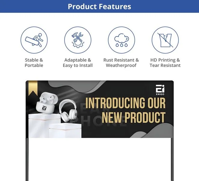 Table Top Banner - Half Display Package (8.04ft x 3.44ft) 2