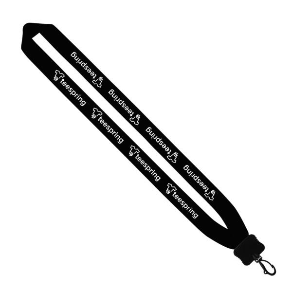1" Cotton Lanyard with Plastic Clamshell & Swivel Snap Hook 4