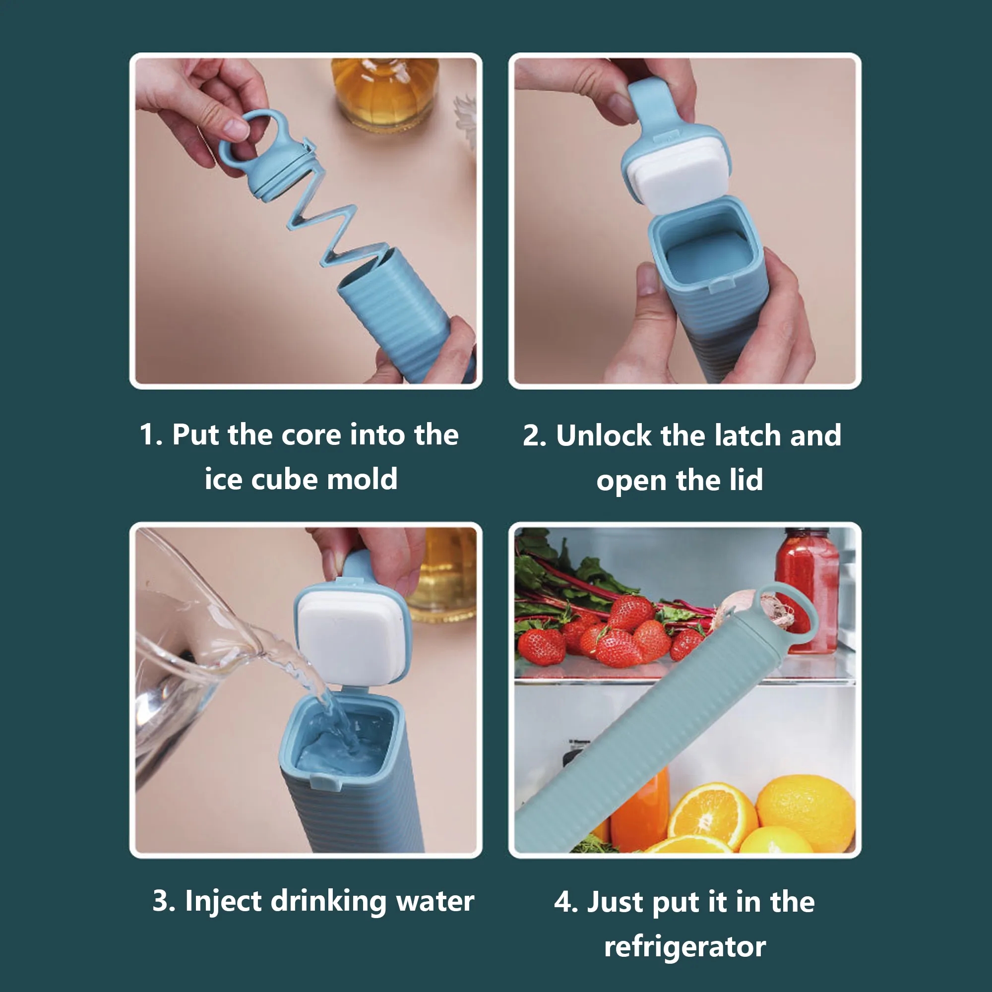 Pull-to-Serve Ice Cube Tray 4