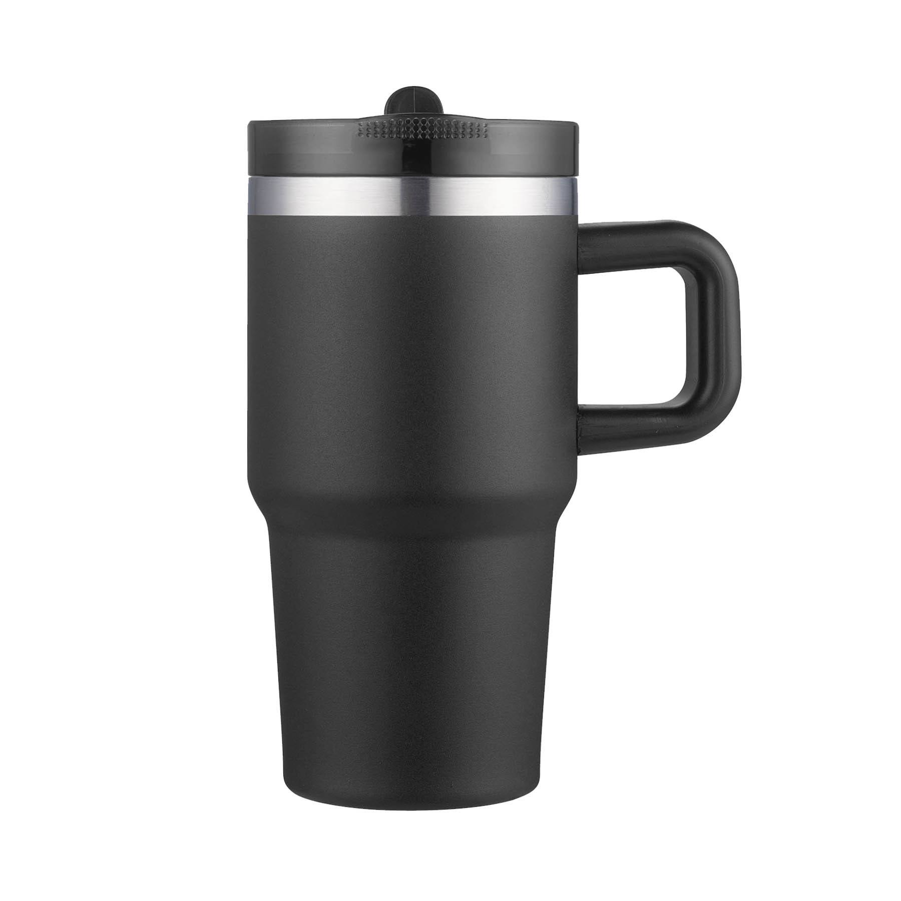 20oz. Insulated Travel Mug with Straw Lid & Handle 7
