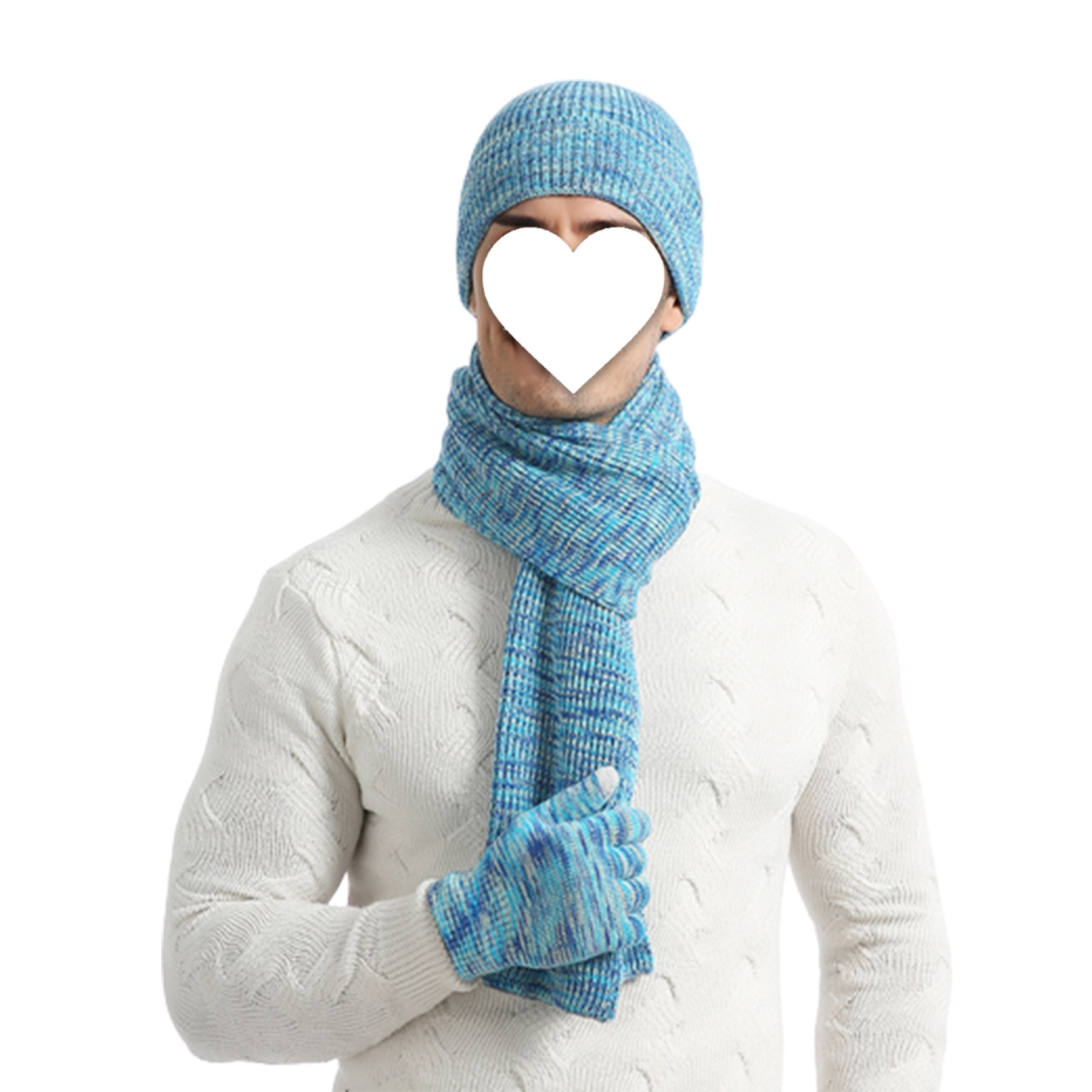 Winter Knitted Hat Set 4