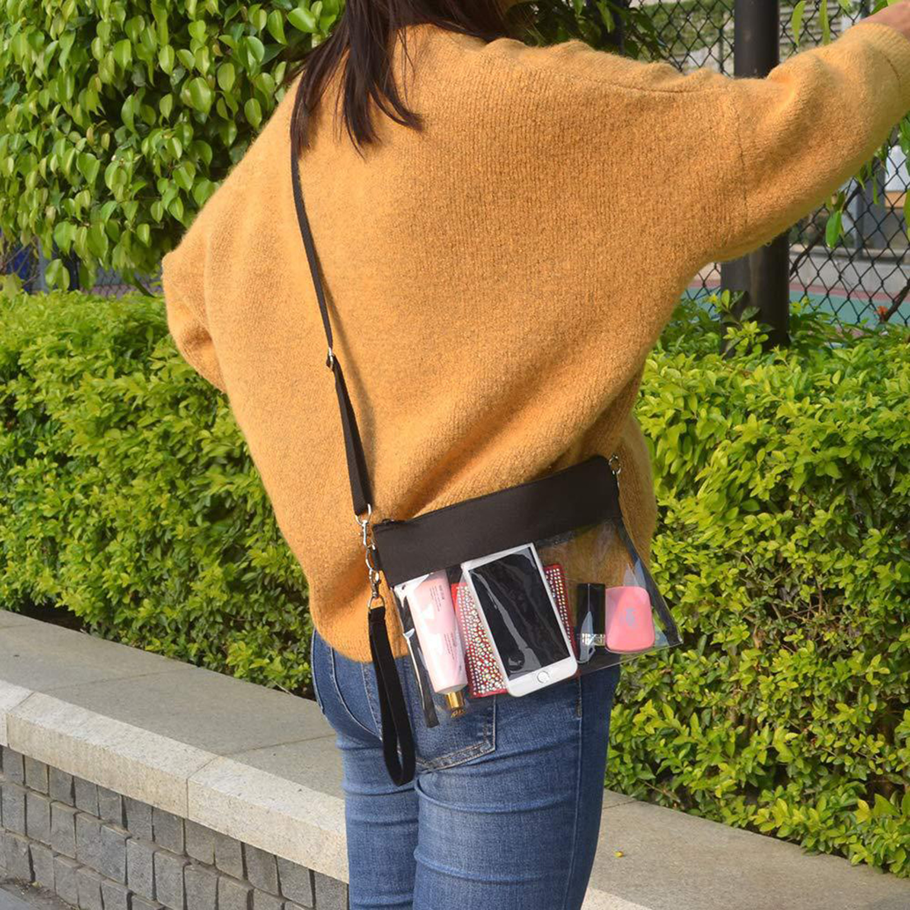 Transparent PVC Crossbody Purse 2