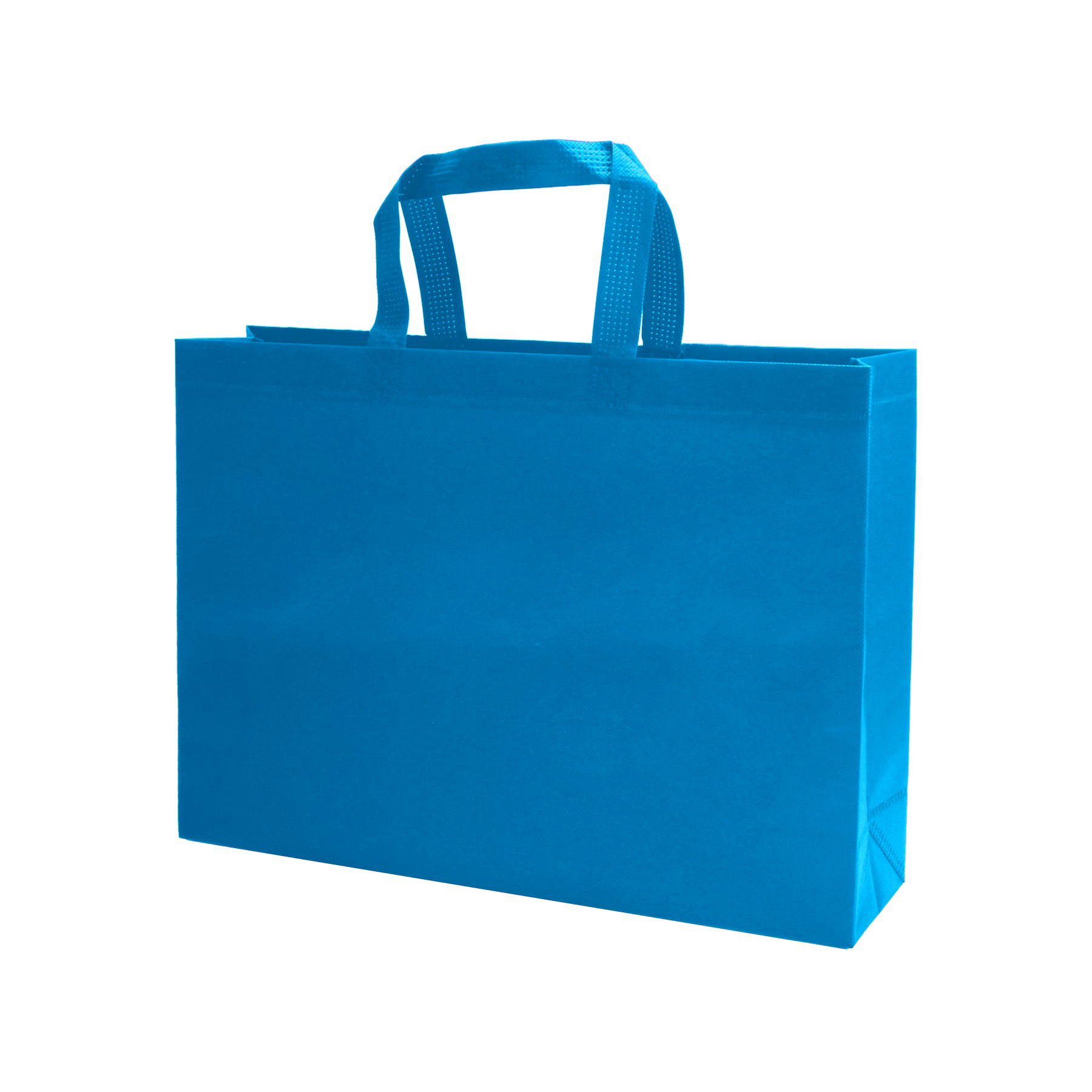 Heat Sealed Non-Woven Shopping Tote Bag(16''X12''X4'') 3