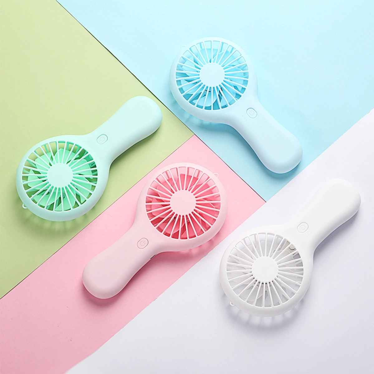Mini Handle Portable Battery Powerful Fans 3
