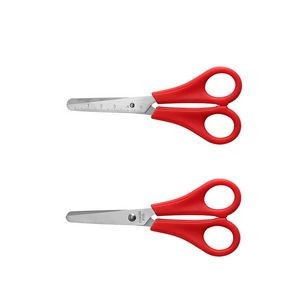 Ergonomic Stainless Steel Safety Scissors With Round Tip 1