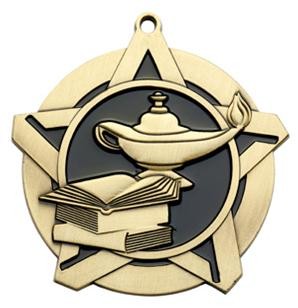 Knowledge Super Star Medal 2-1/4" 2