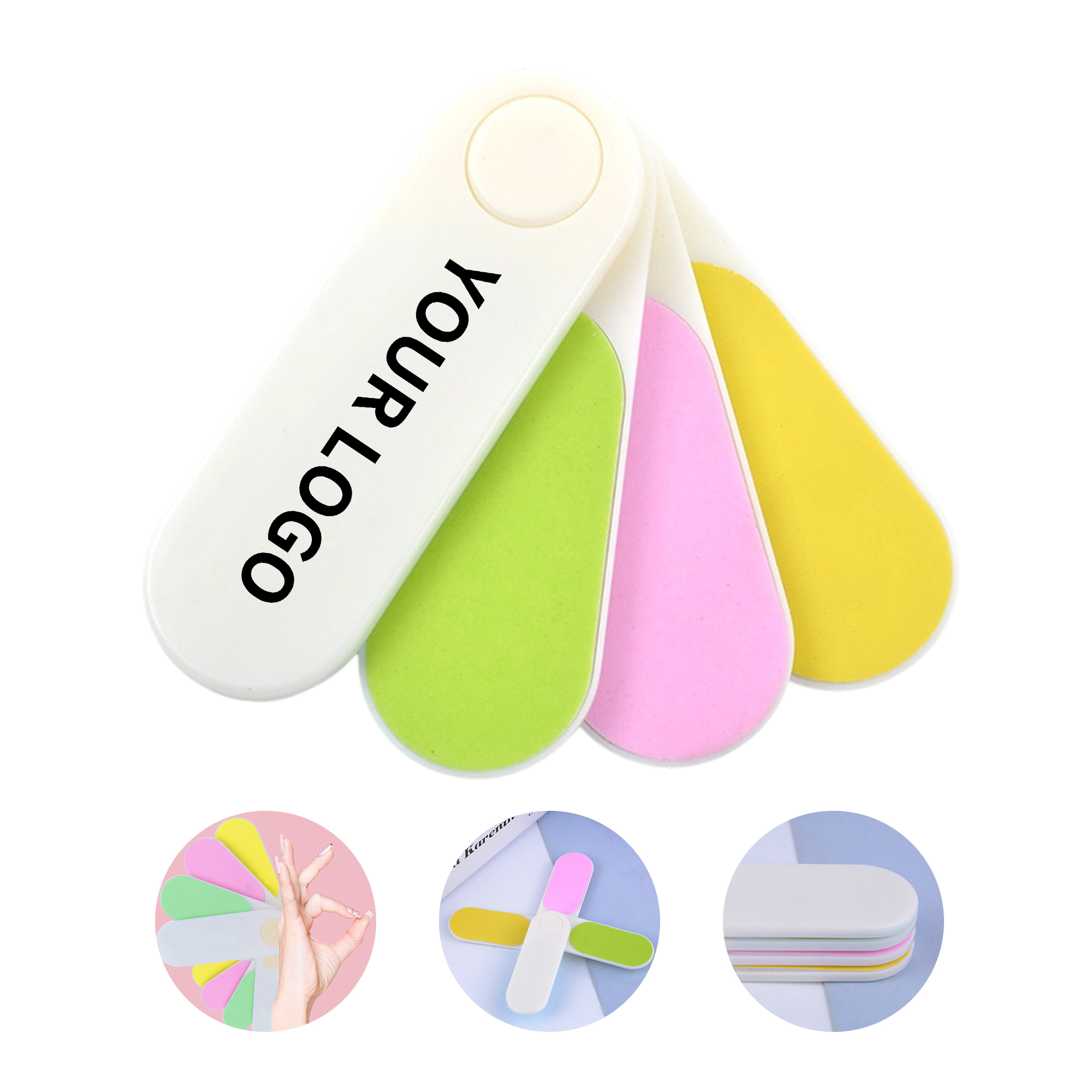 Compact Four Surface Nail File 2.6" x 0.9" x 0.6" 1