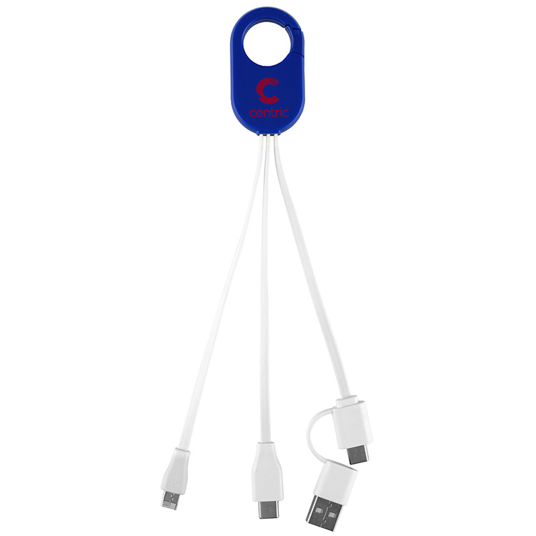 "WEBER" 5-in-1 Cell Phone Charging Cable with Carabiner Clip 25