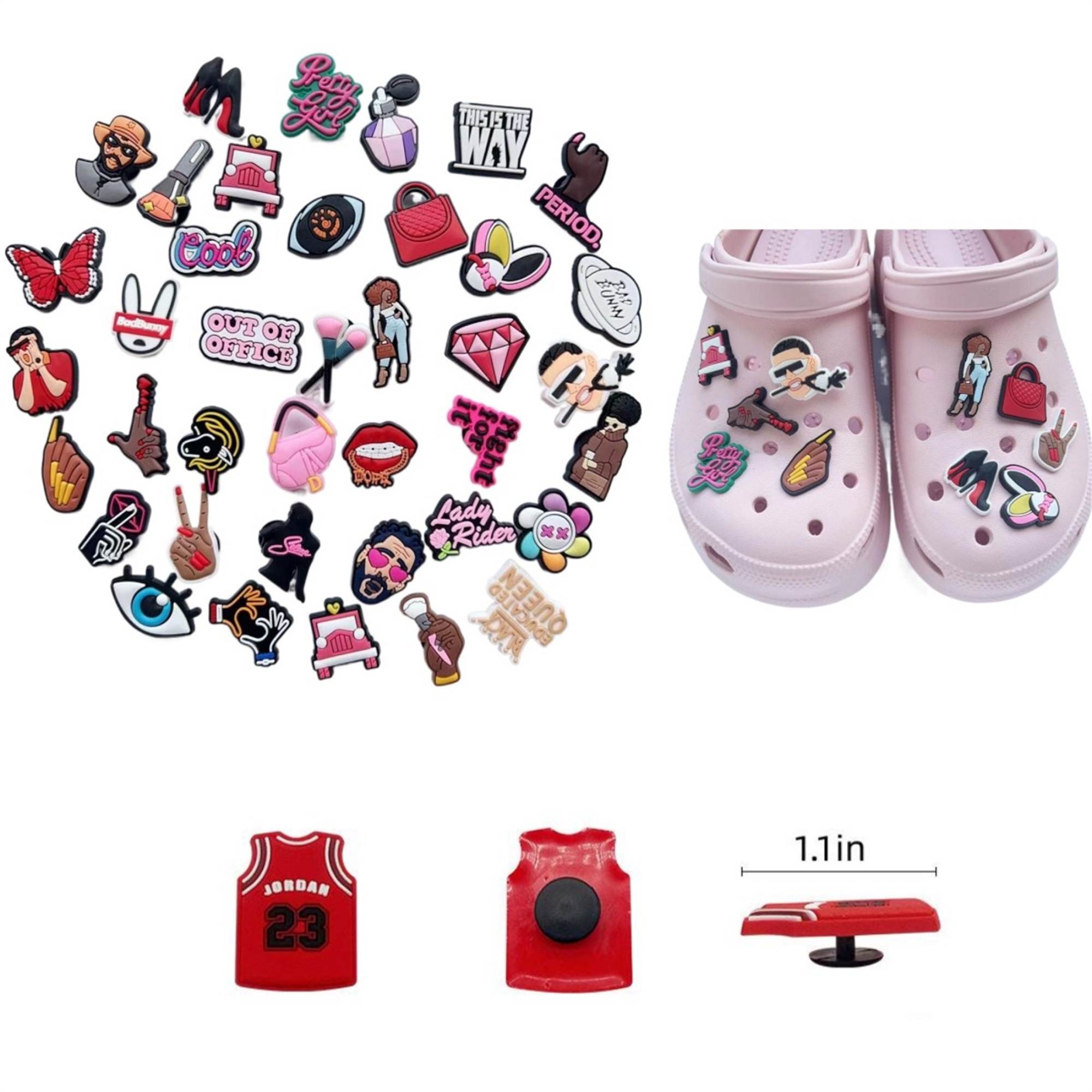 Custom PVC shoe charms 1