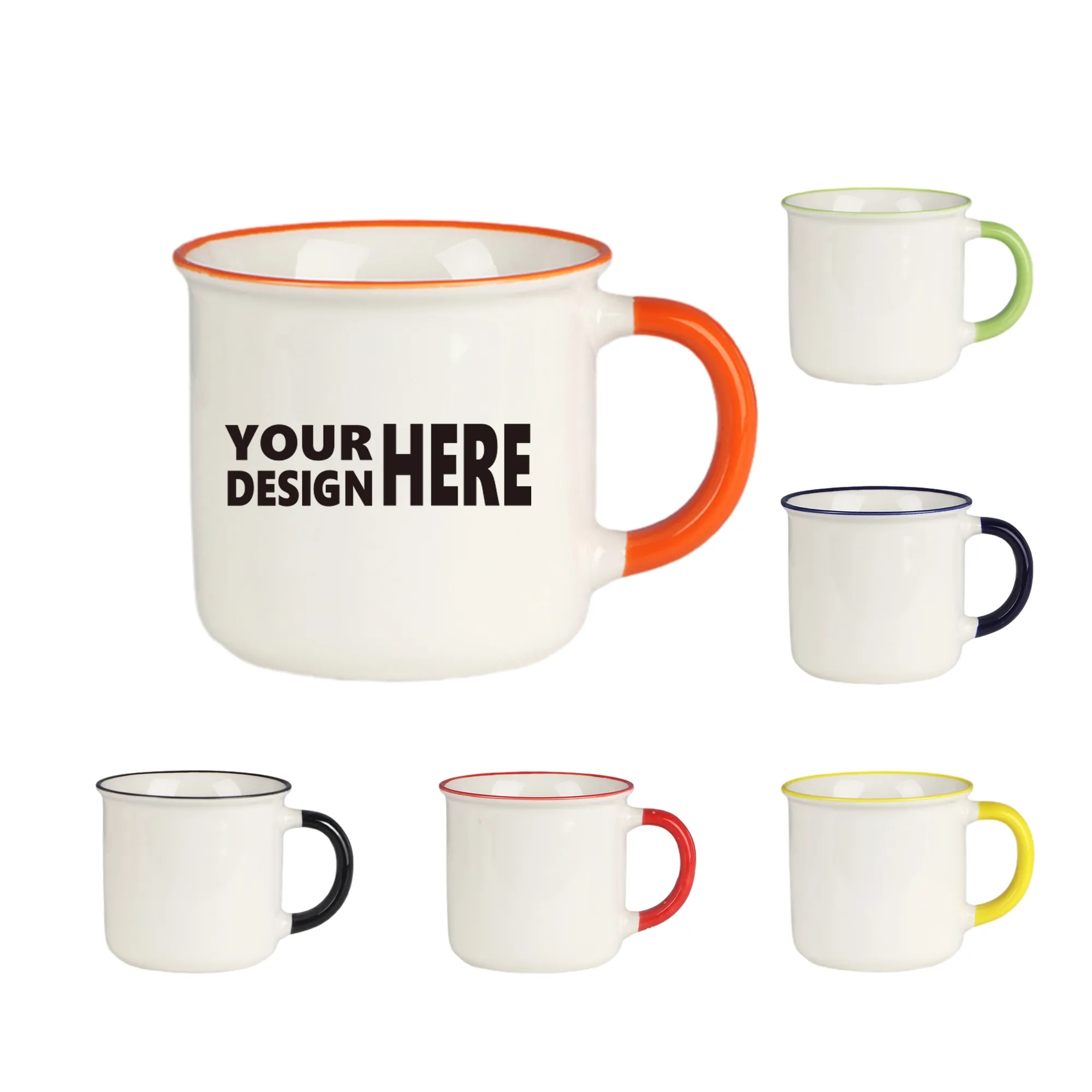 MOQ 100PCS Simple Ceramic Mug 9
