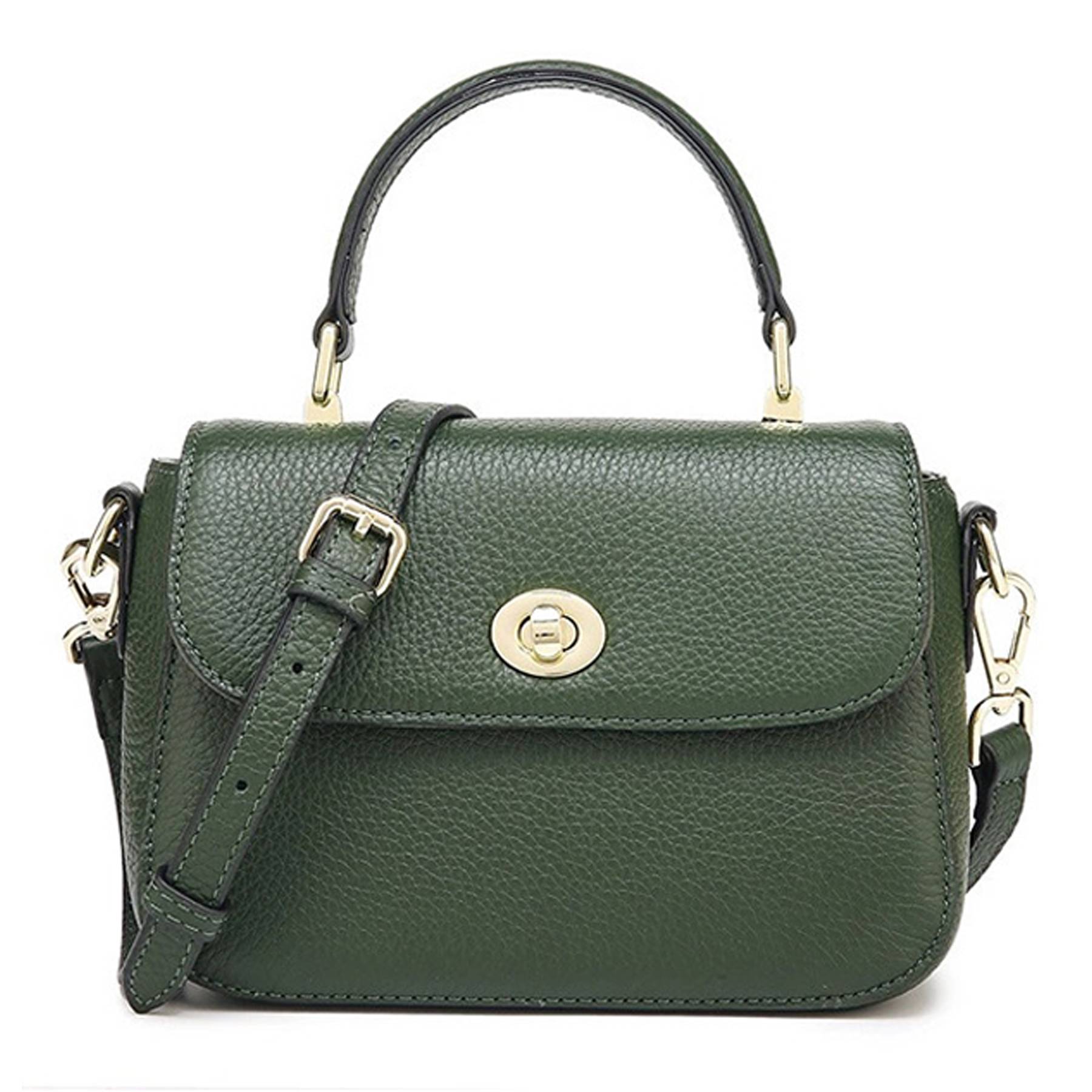 Women's Genuine Leather Top Handle Crossbody Purse 3