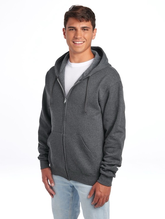 JERZEES NuBlend® Unisex Full-Zip Hooded Sweatshirt, custom hoodie or sweatshirt with logo imprint 42