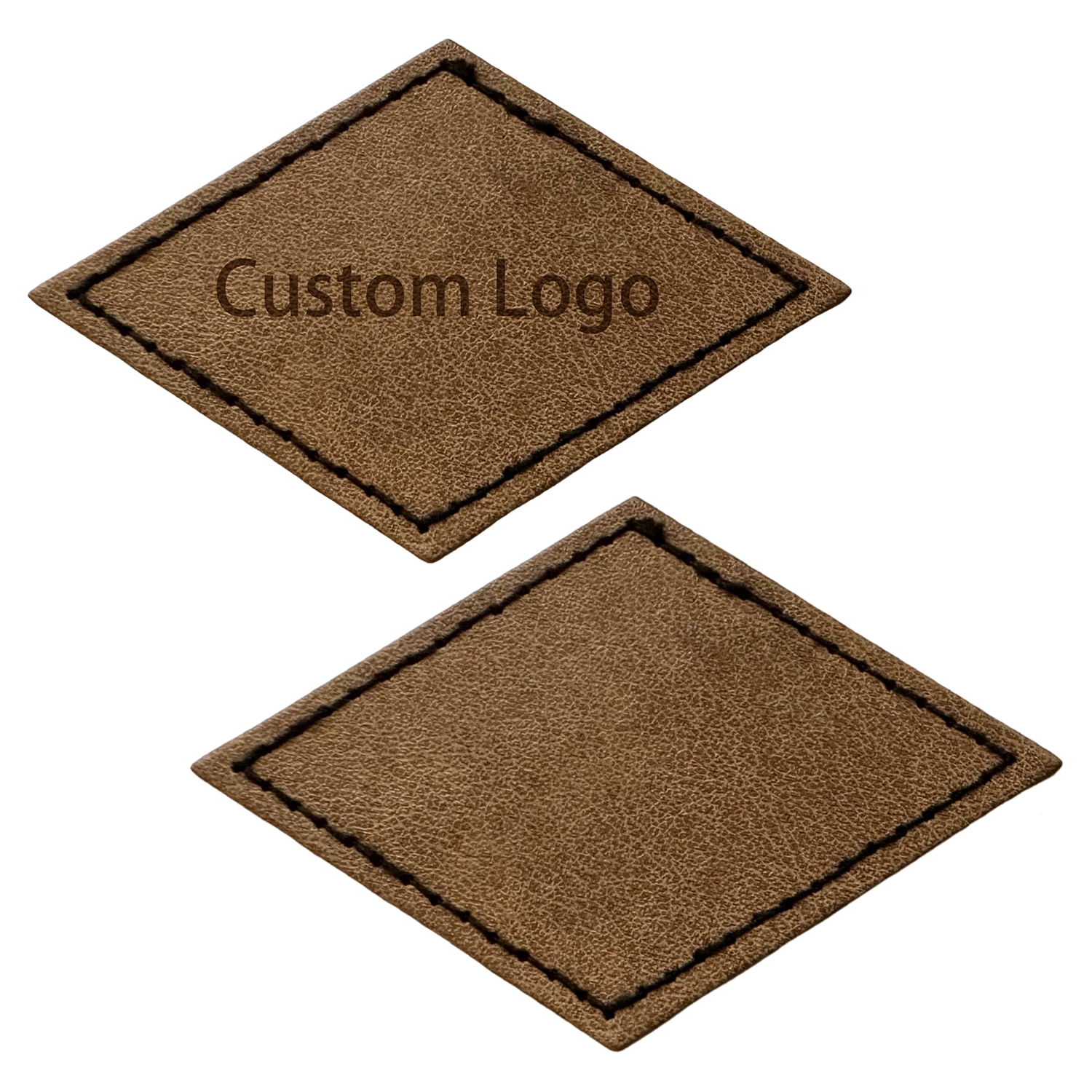 Diamond Shape Leatherette Patch 5