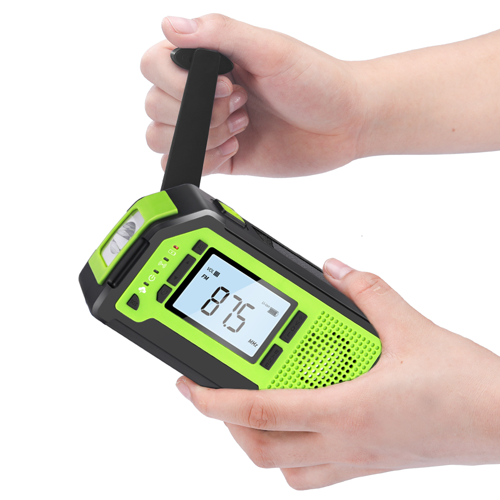 ResQ Emergency Weather Alert Radio – AM/FM/NOAA, 2000mAh Power Bank, Solar & Hand Crank 3