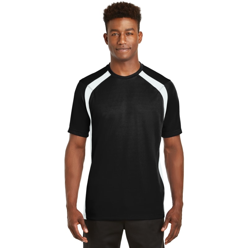 Sport-Tek Dry Zone Colorblock Crew. 3