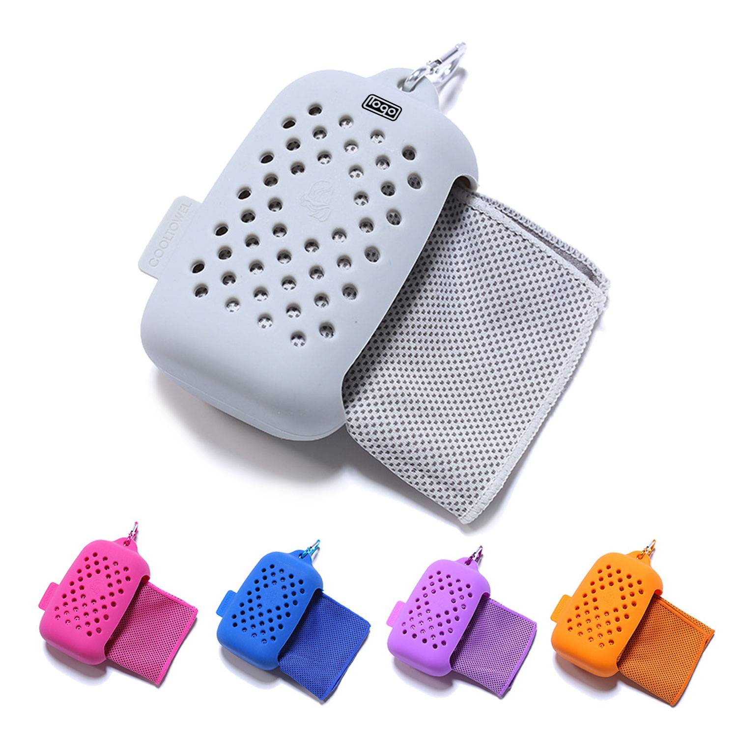 Cooling Sports Towel w/ Silicone Case 3