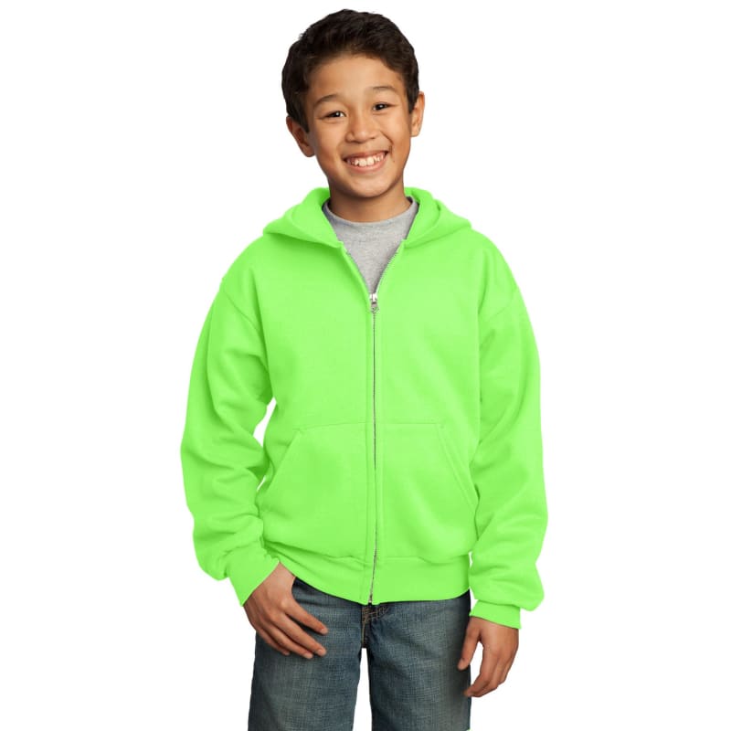 Port & Company - Youth Core Fleece Full-Zip Hooded Sweatshirt. 37