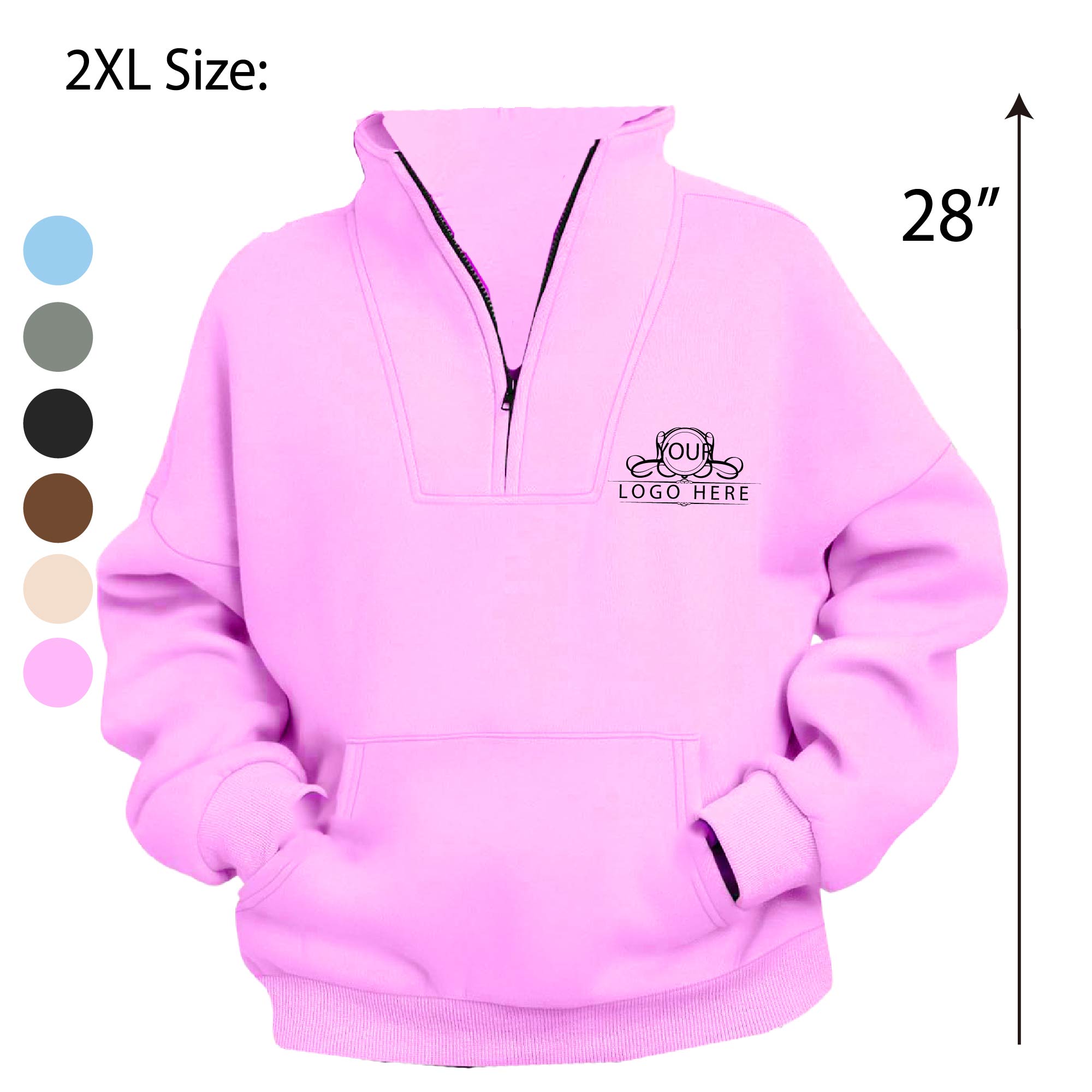 Women's Half Zip Pullover Hoodies Sweatshirts 3