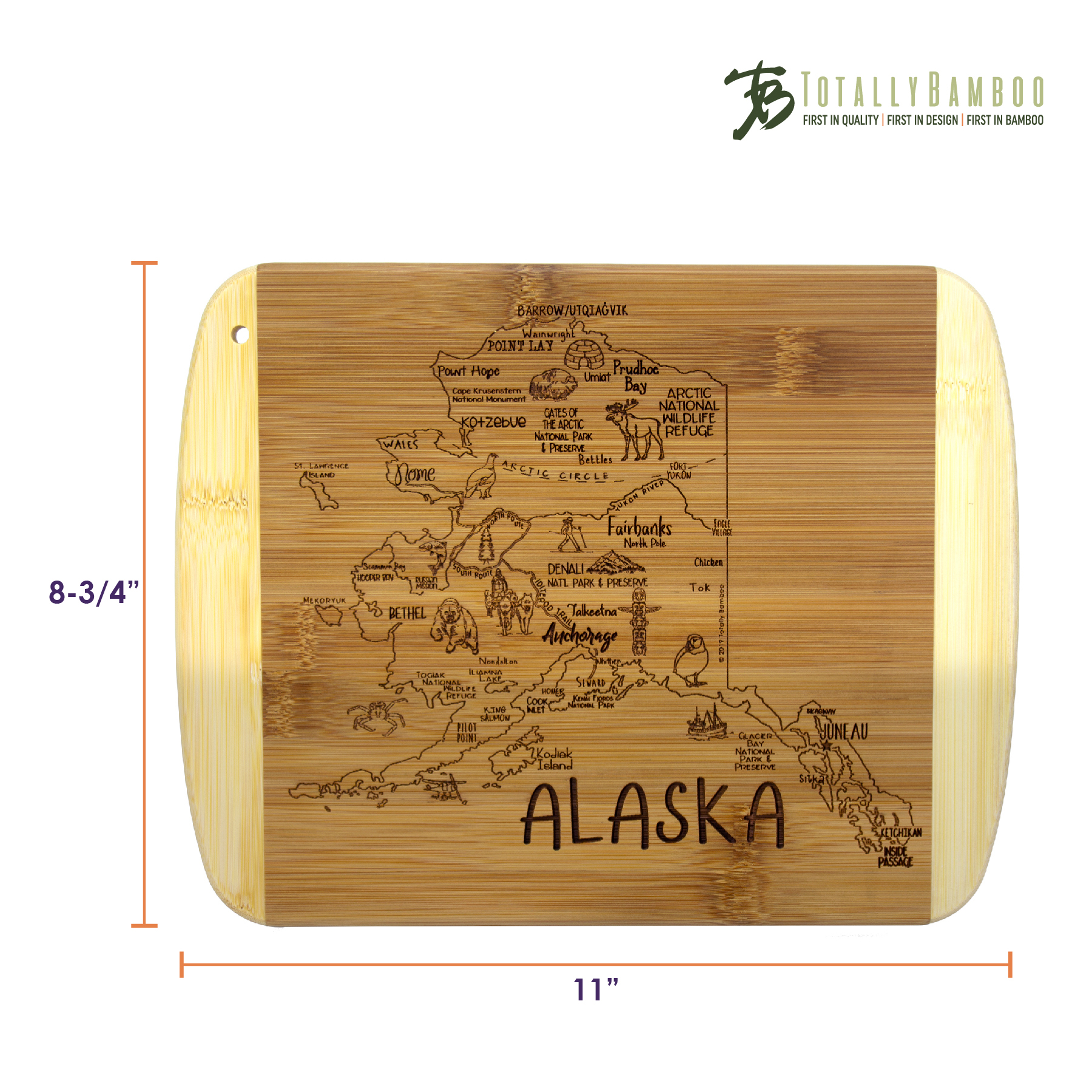 A Slice of Life Alaska Serving & Cutting Board 2
