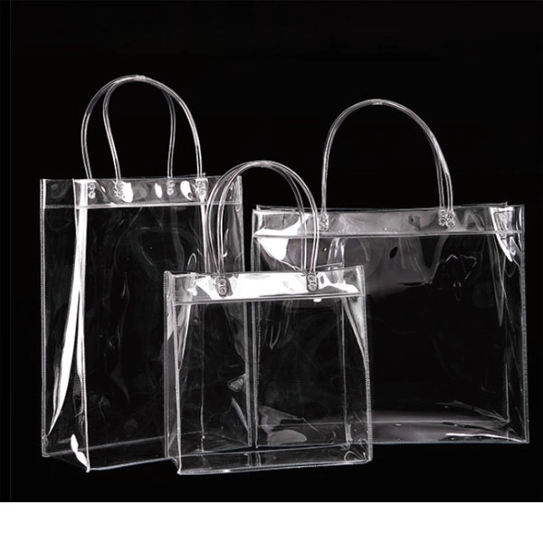 PVC Plastic Bags with Handles 4