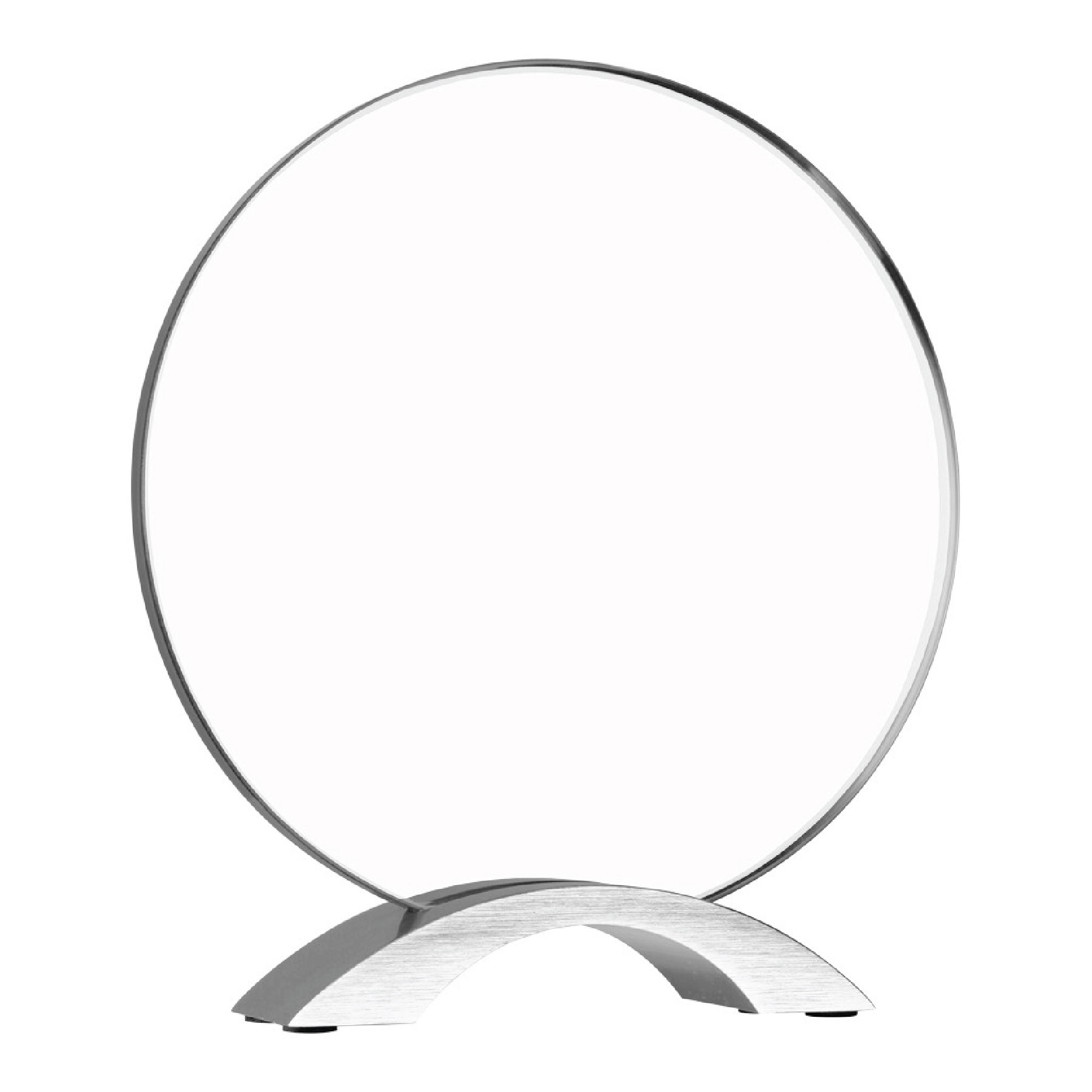 8 1/2" Round Cosmic Acrylic Award w/ Silver Base 3