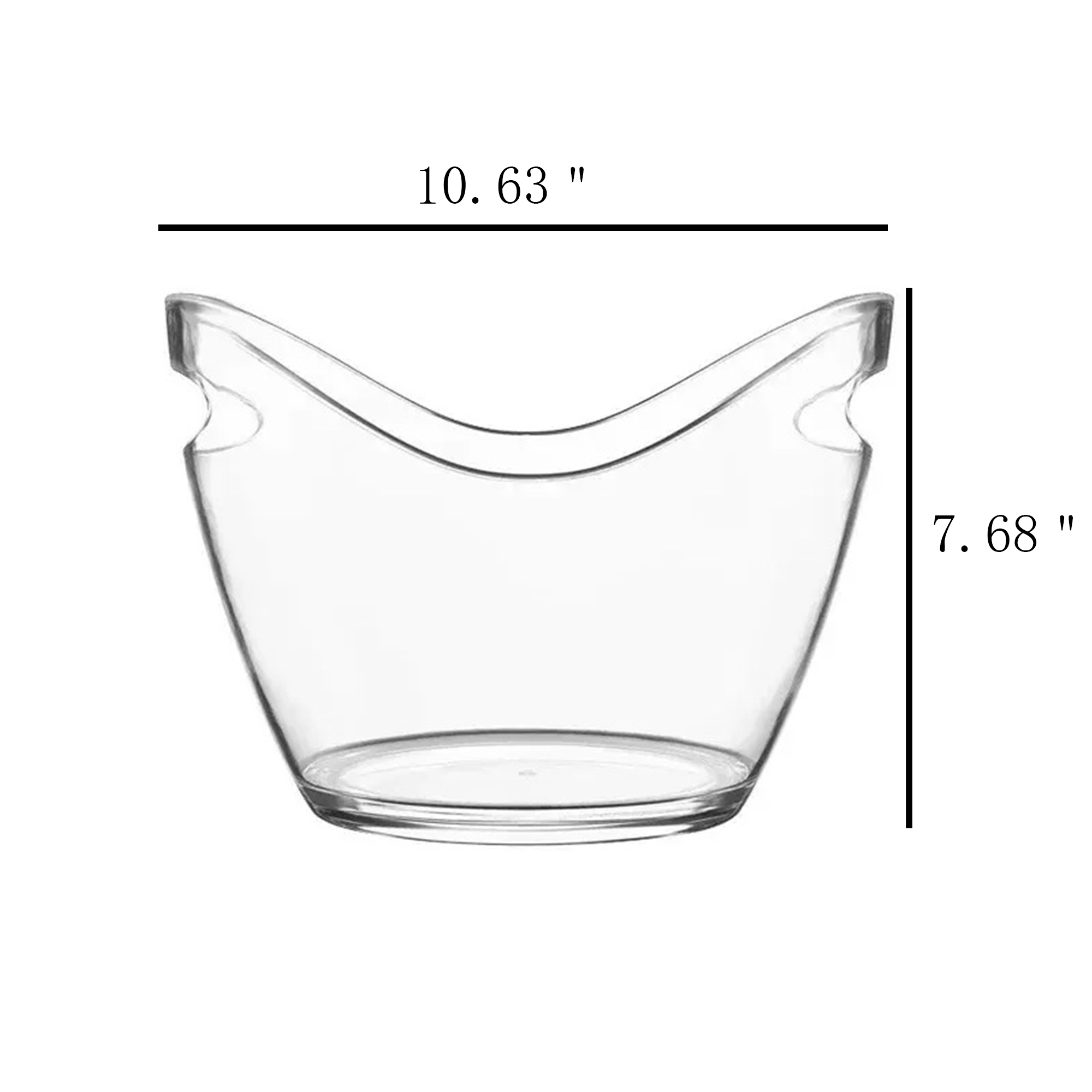 Stylish PC Angled Ice Container 3