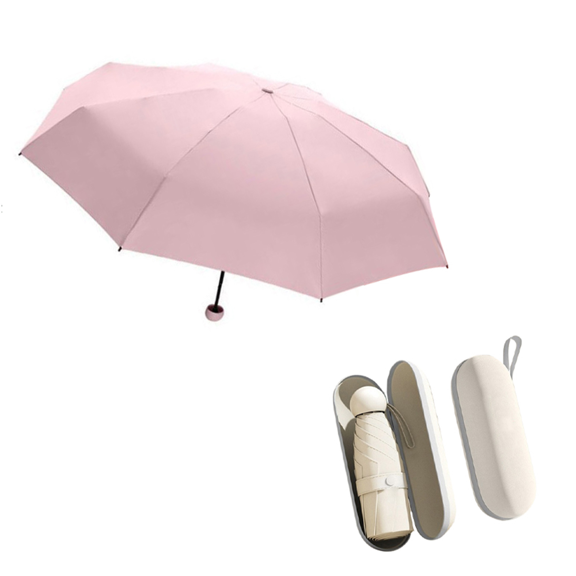 Compact Folding Sun & Rain Umbrella Set 2