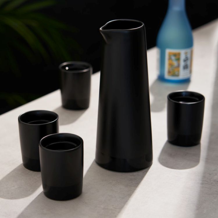 Viski® 5-Piece Stoneware Sake Set 7